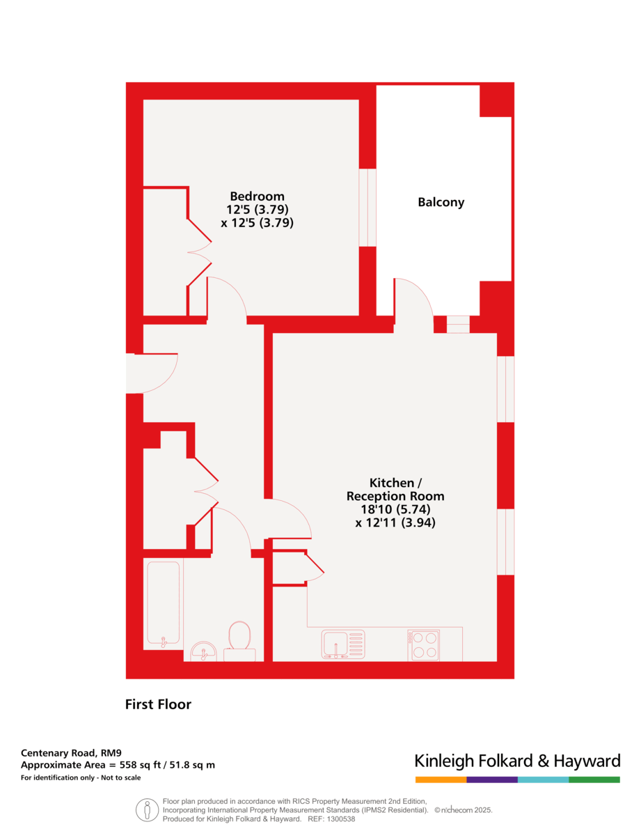 Flat 12,, 22 Centenary Road, Dagenham floorplan
