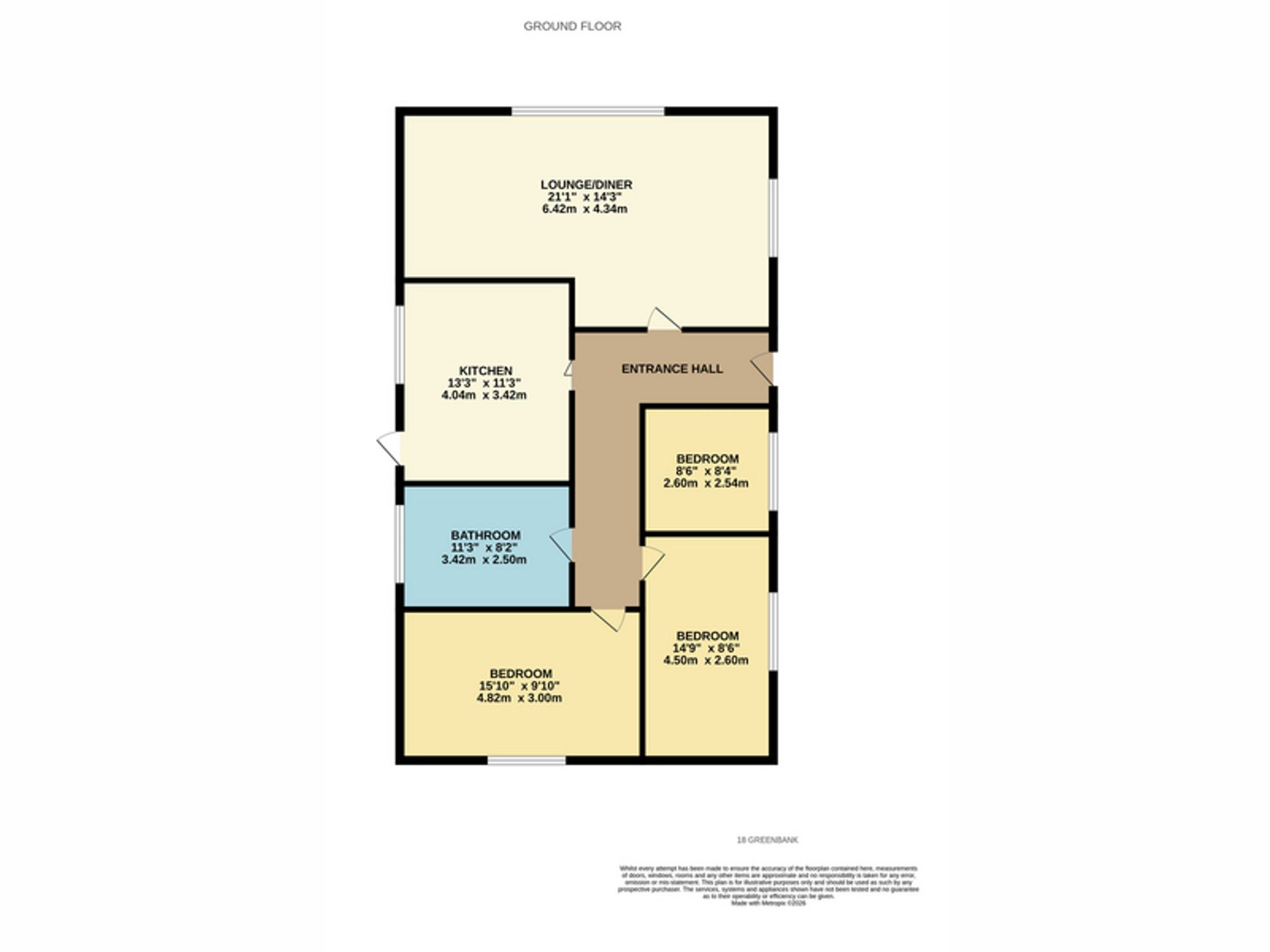 18 Greenbank Drive, Sutton-In-Ashfield floorplan