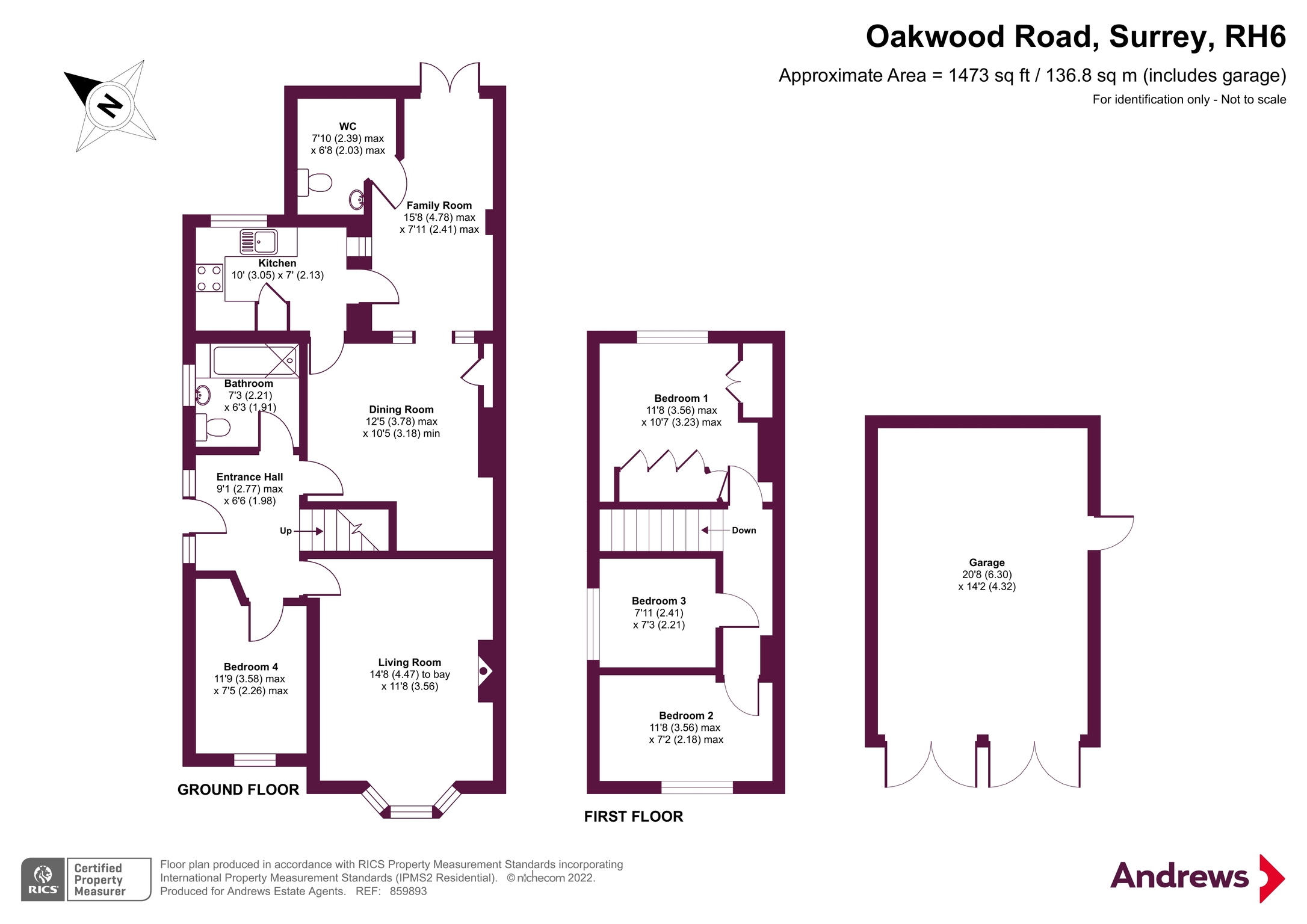 28, Oakwood Road, Surrey floorplan