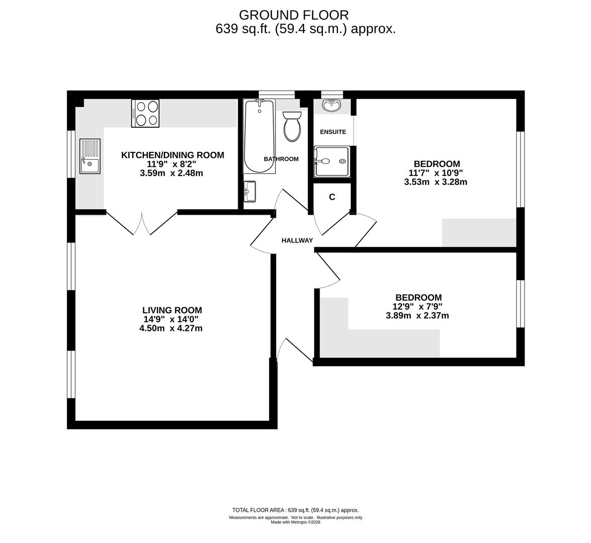 Osprey Court, Flat A, London Road, Brentwood floorplan