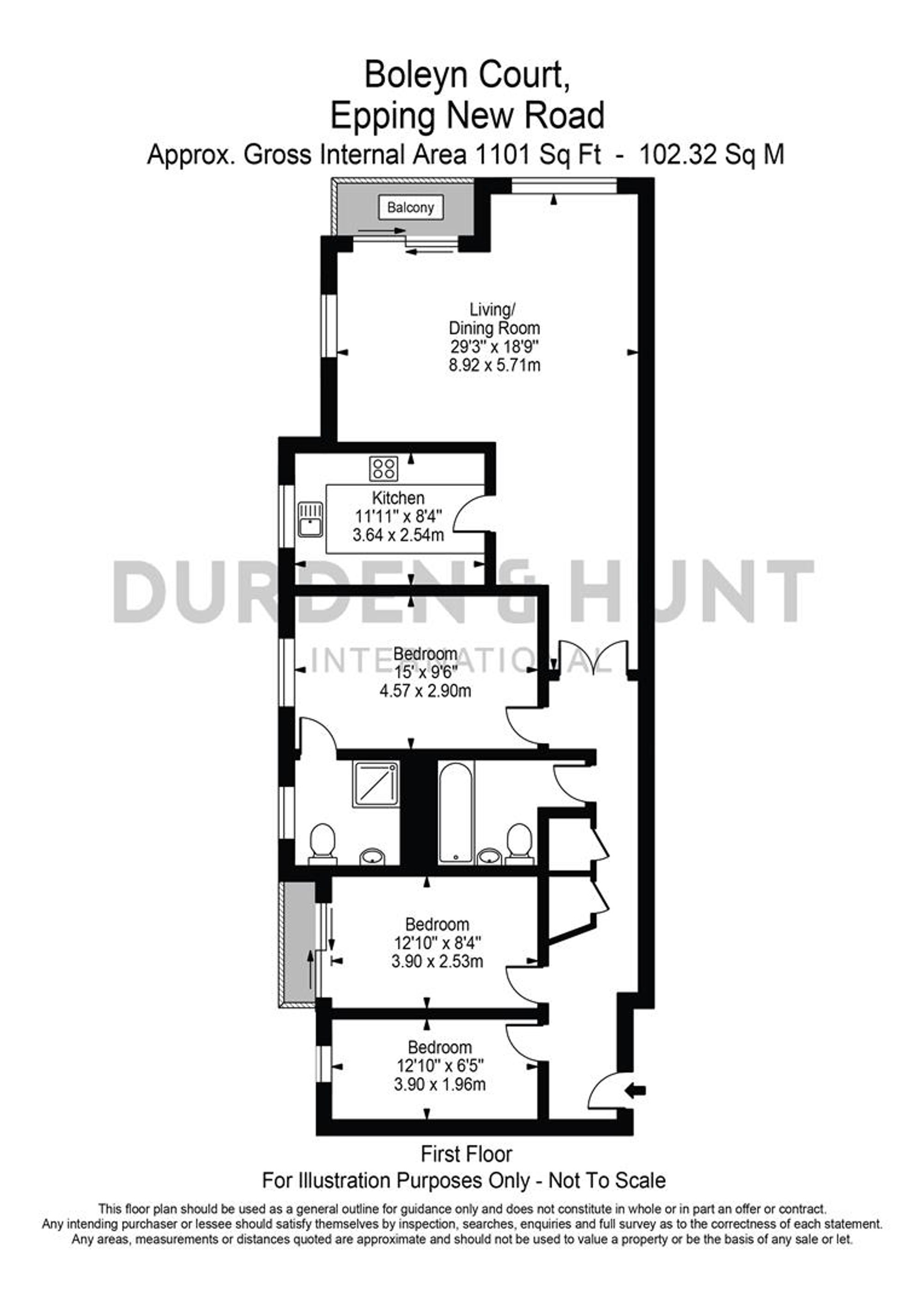 20 Boleyn Court, Buckhurst Hill floorplan
