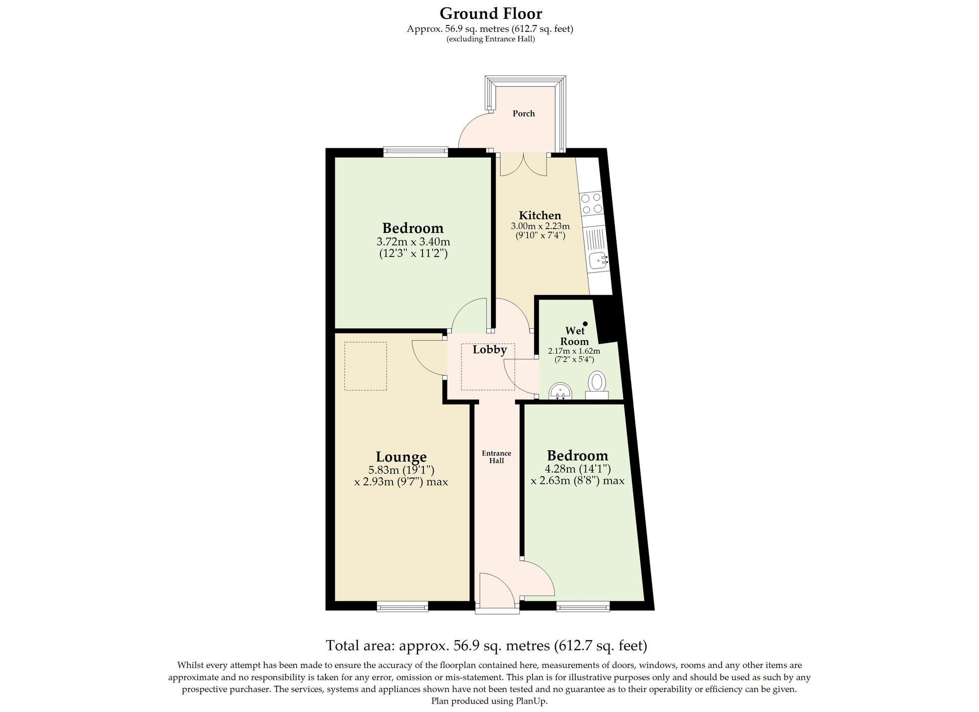 26 Sussex Road, Great Yarmouth floorplan