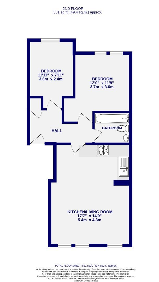 Apartment 24, Vesta House, Olympian Court, York floorplan