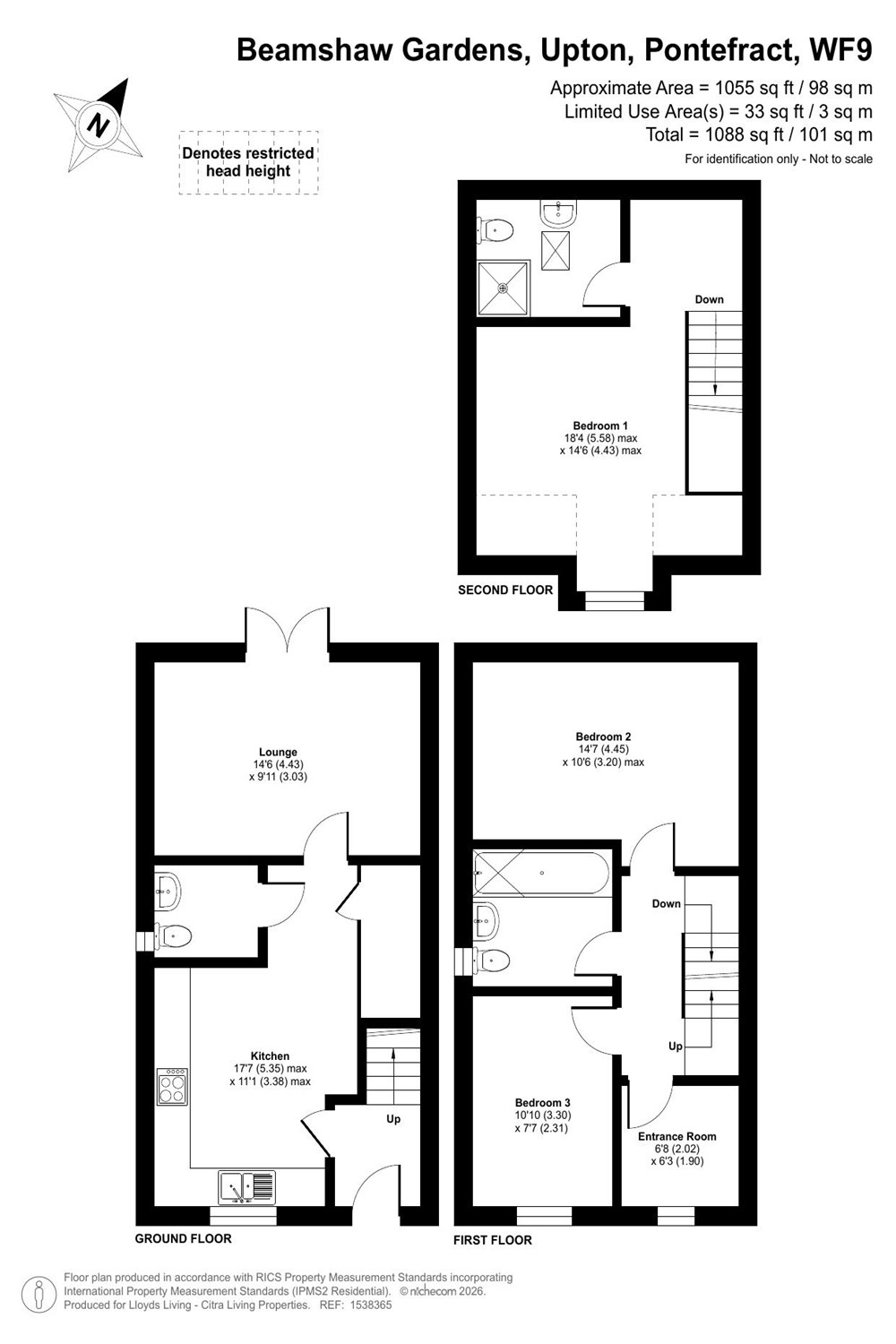 Beamshaw Gardens, Upton, Pontefract floorplan