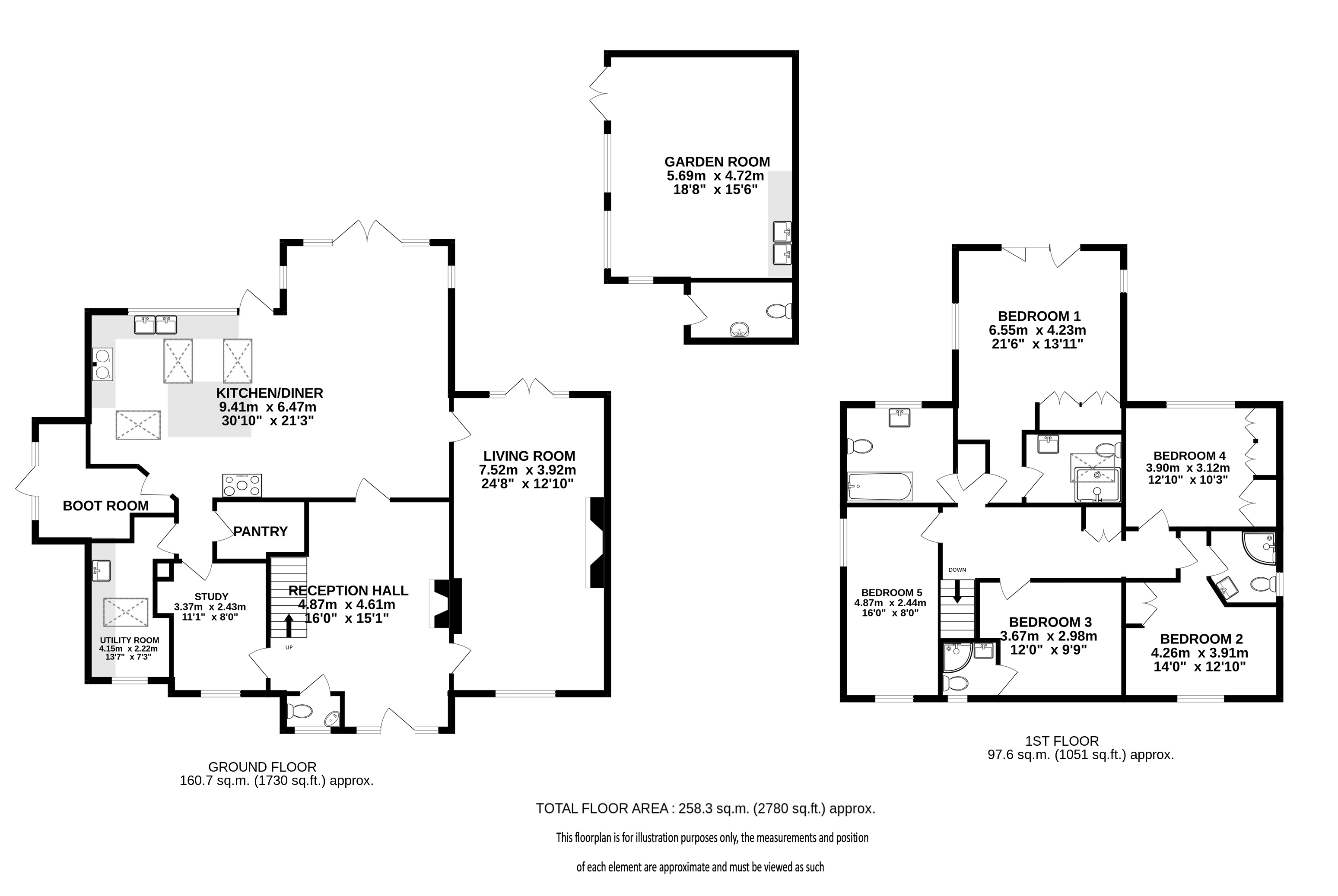 Grove Farm, Pipers Lane, Harpenden floorplan