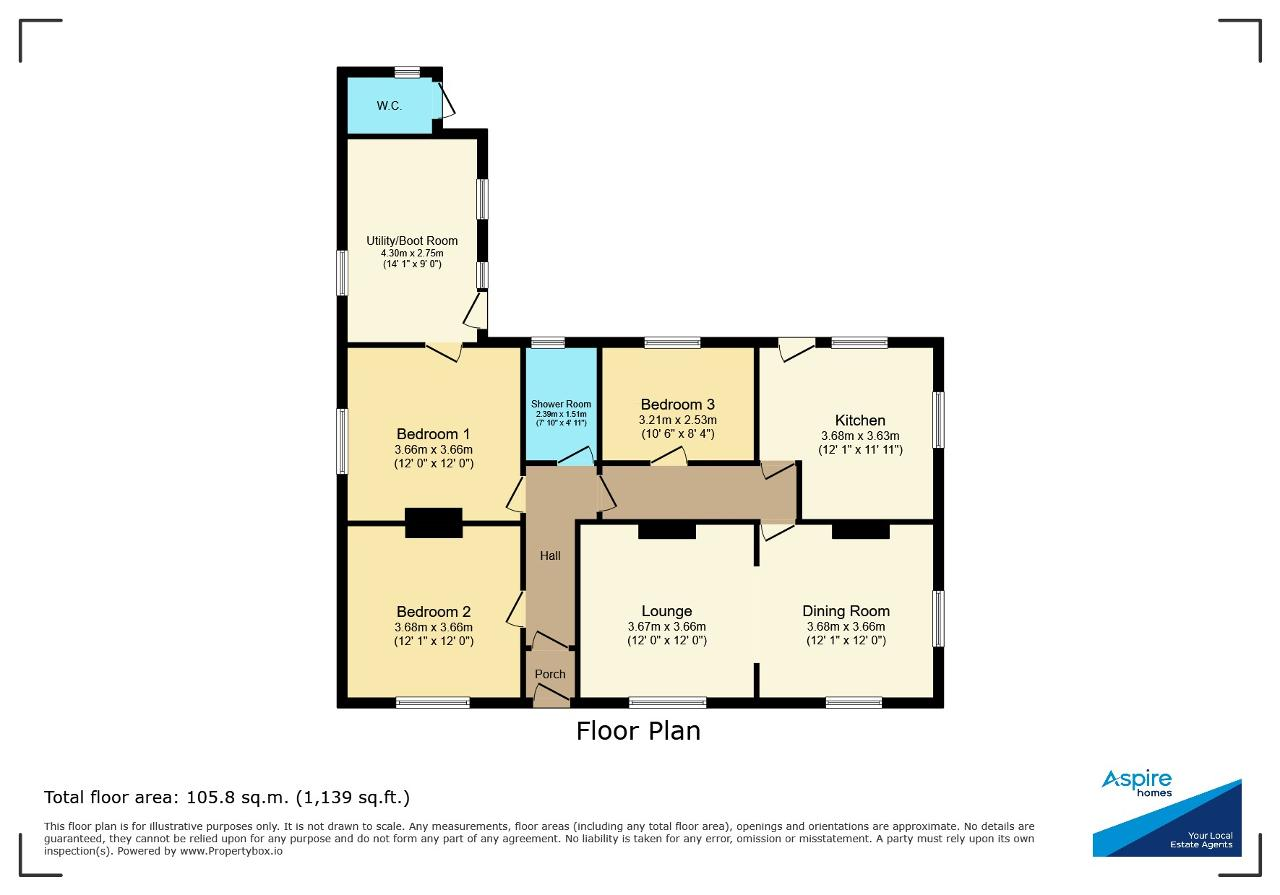 Clear View, West Drove South, Walpole Highway floorplan