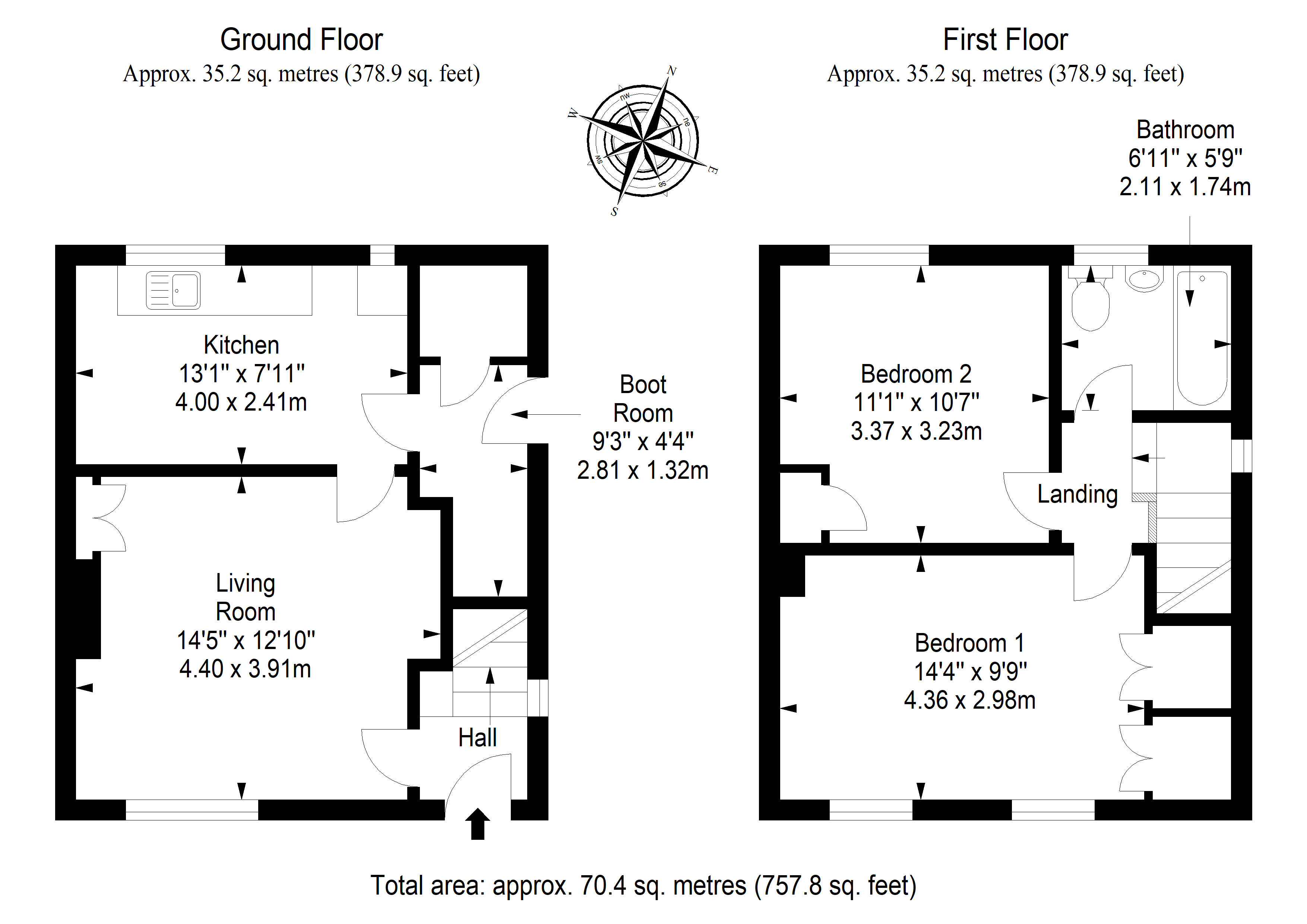 62, Davidson Terrace, Haddington floorplan