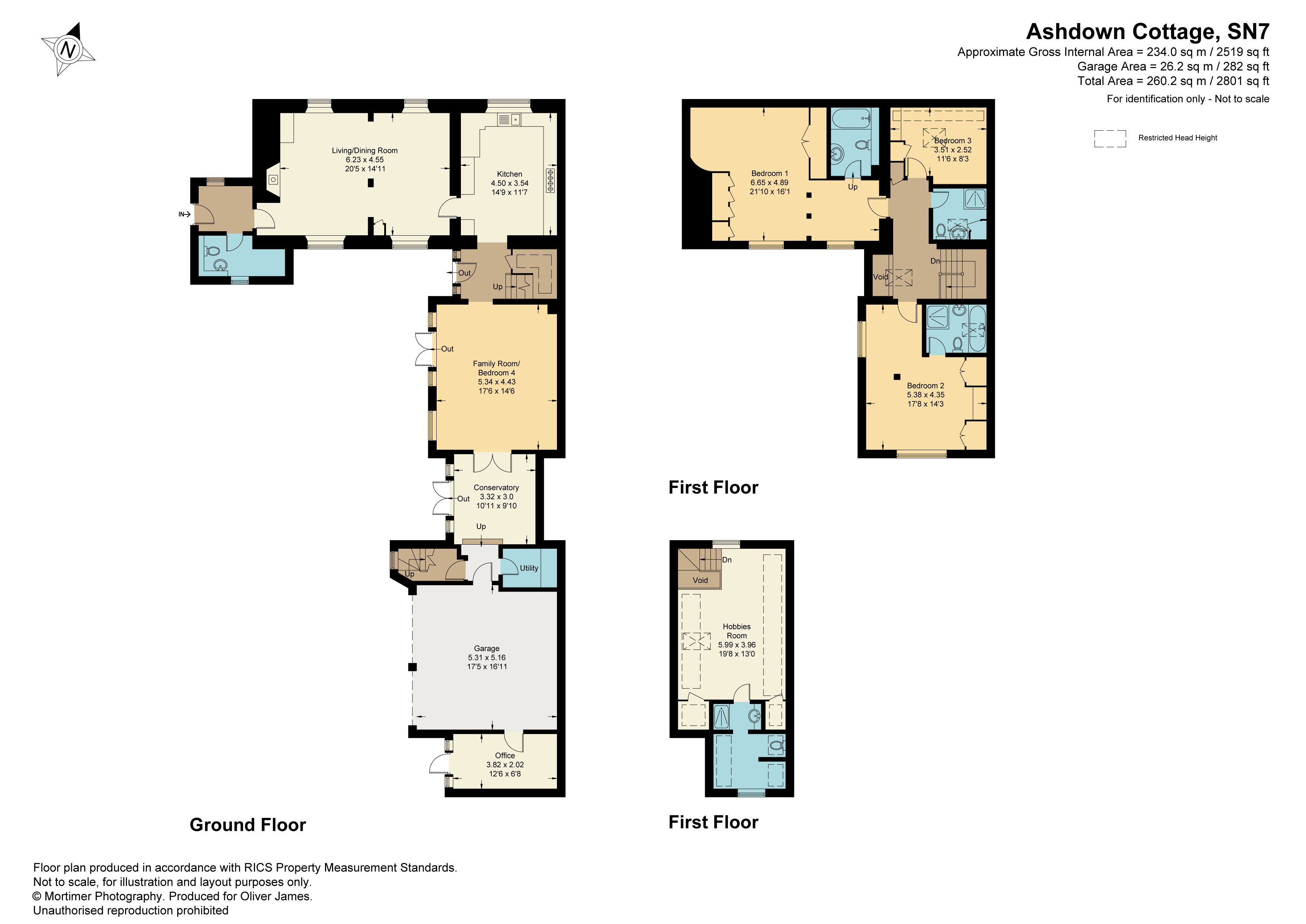Ashdown Cottage, High Street, Hinton Waldrist, Nr Faringdon floorplan