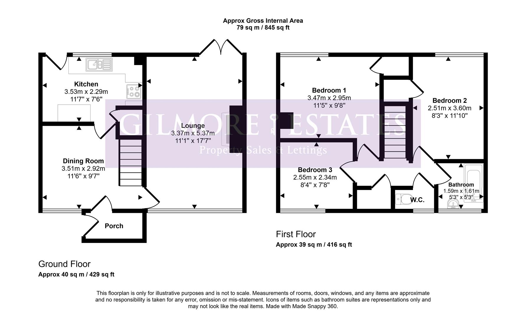 17, Welburn Close, Ovingham floorplan