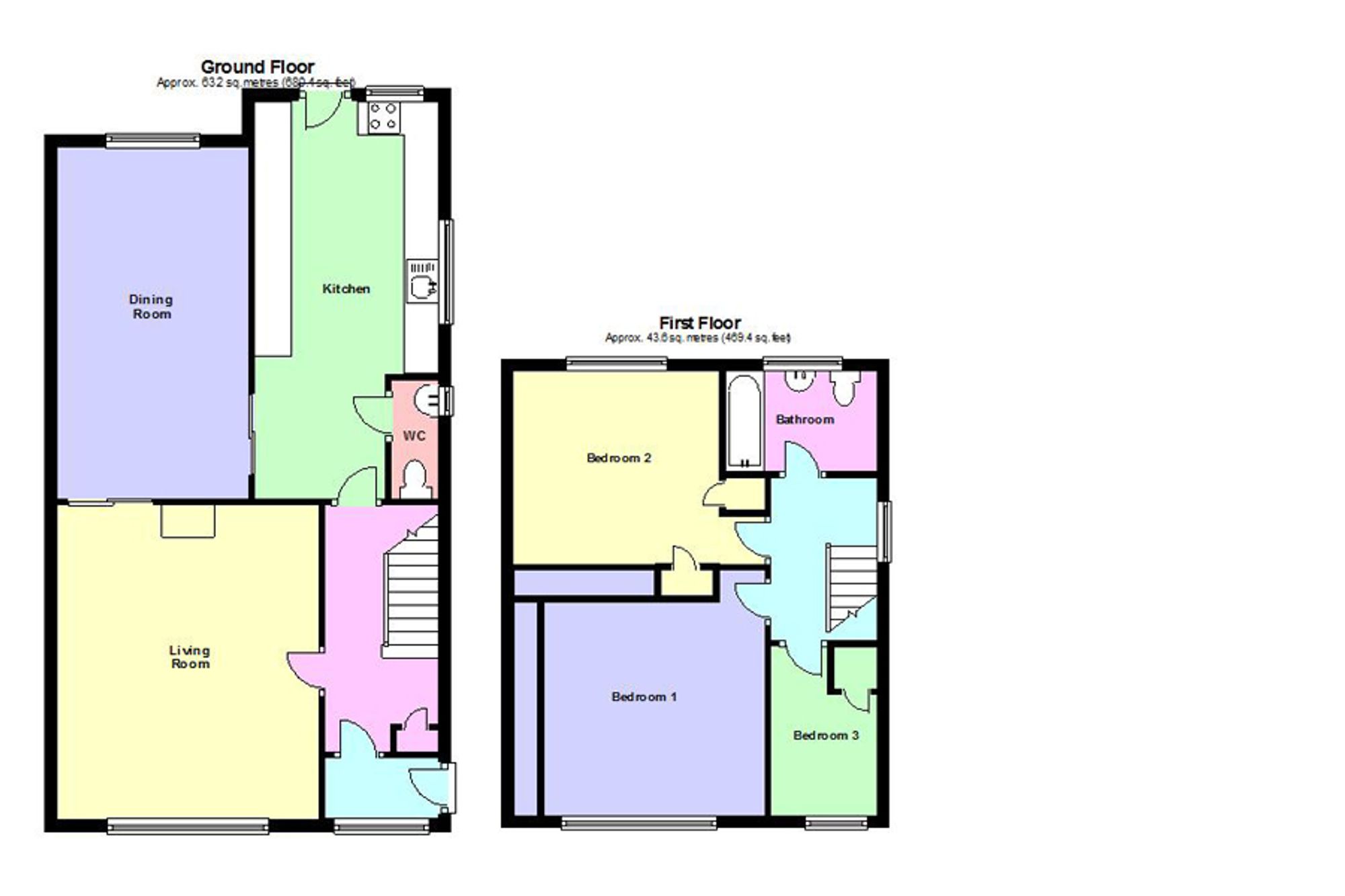 14 Langholm Road, East Boldon floorplan