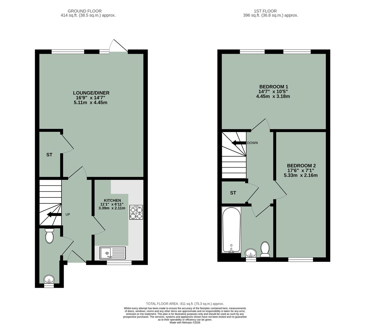 20, Lacey Crescent, Chalgrove floorplan