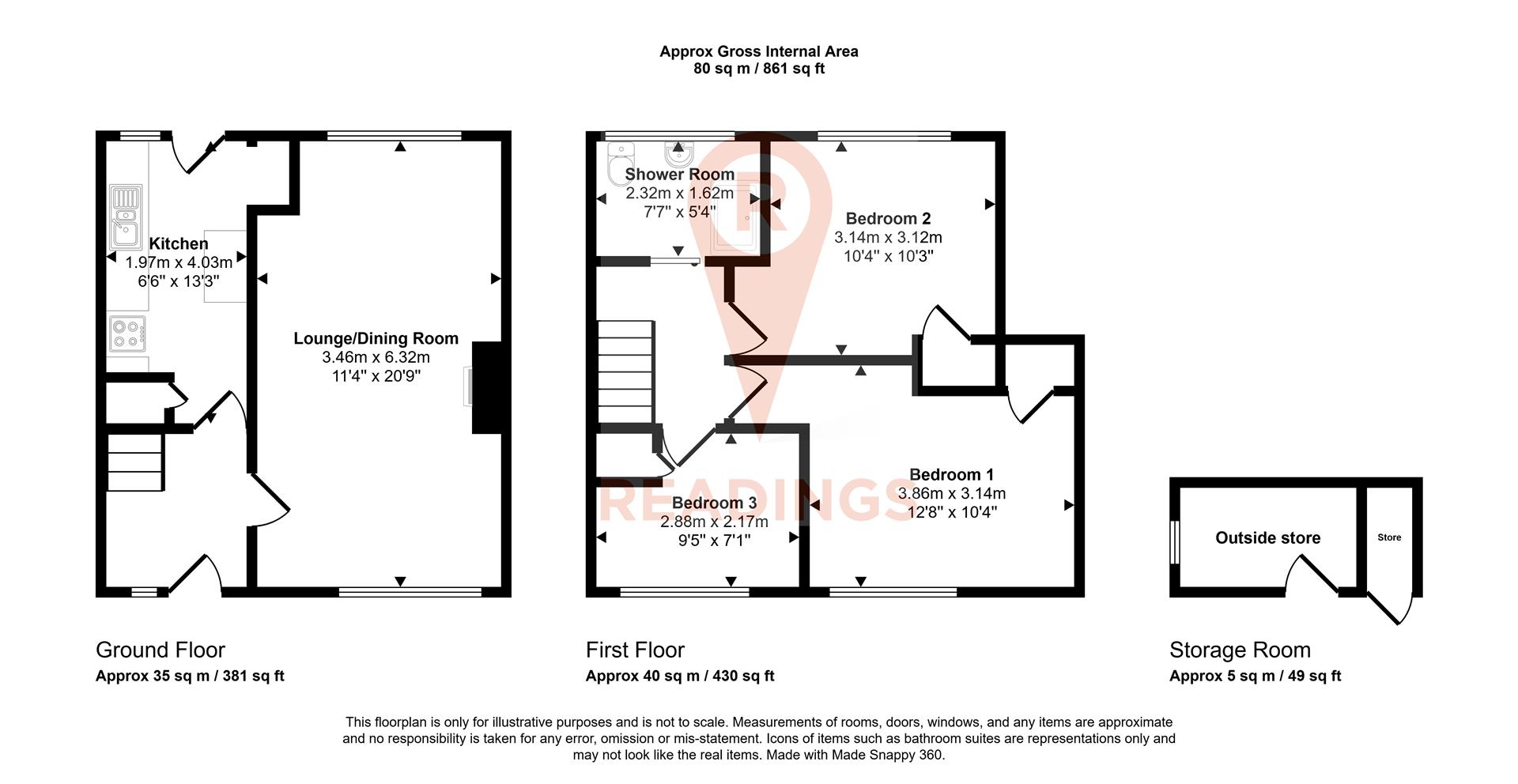 23, Salkeld Road, Leicester floorplan