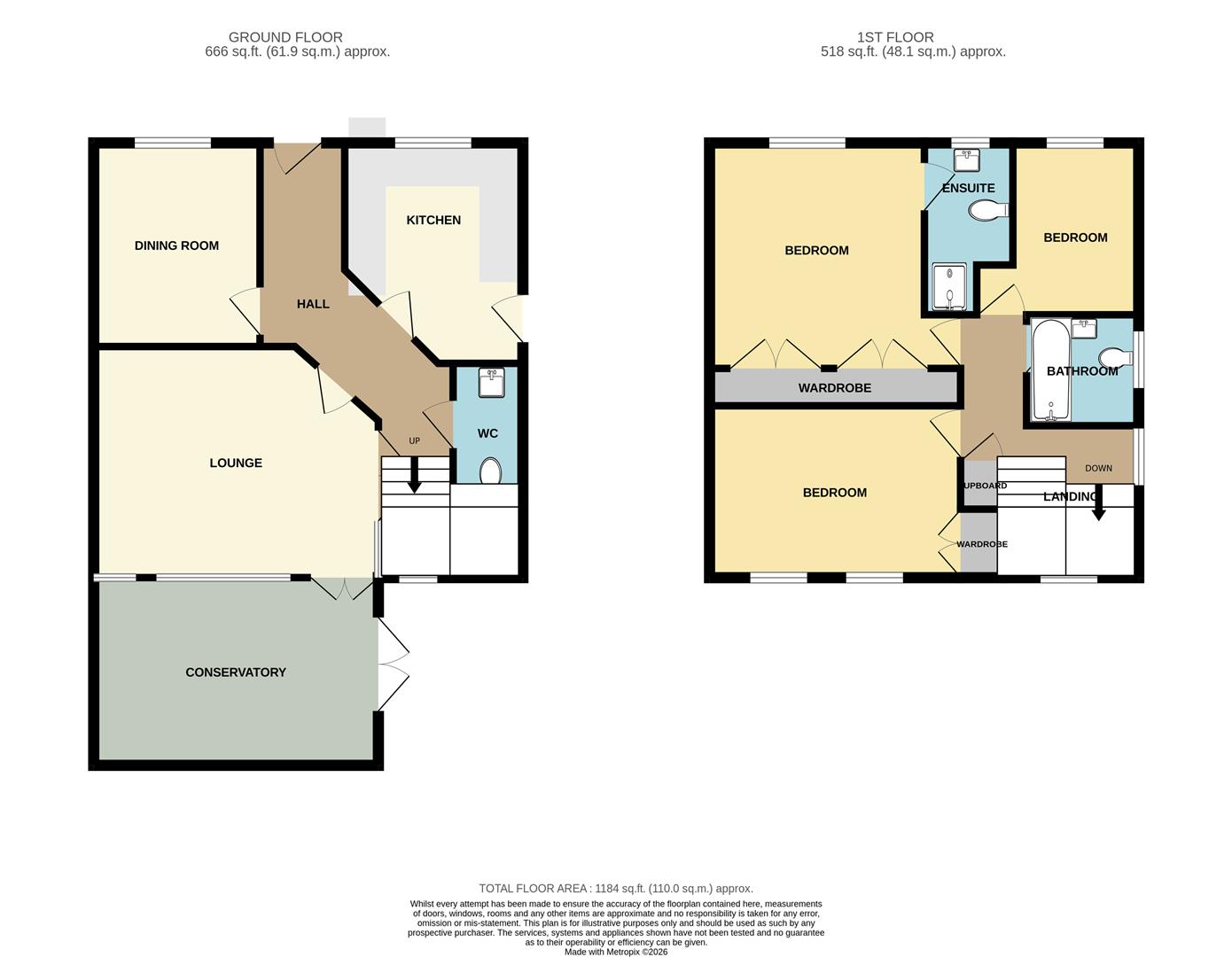 78, Excelsior Drive, Swadlincote floorplan