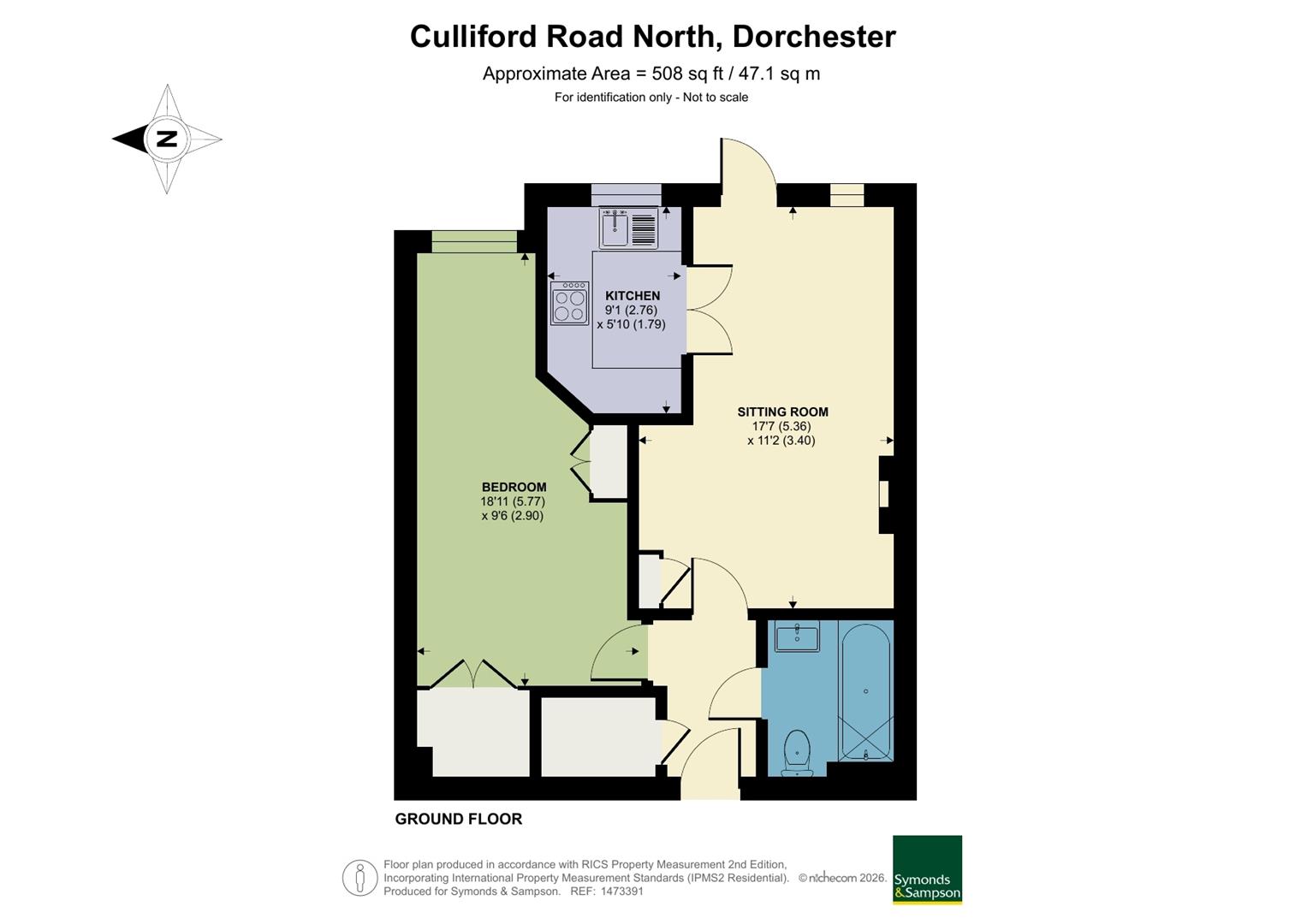 8 Culliford Court, Culliford Road North, Dorchester floorplan