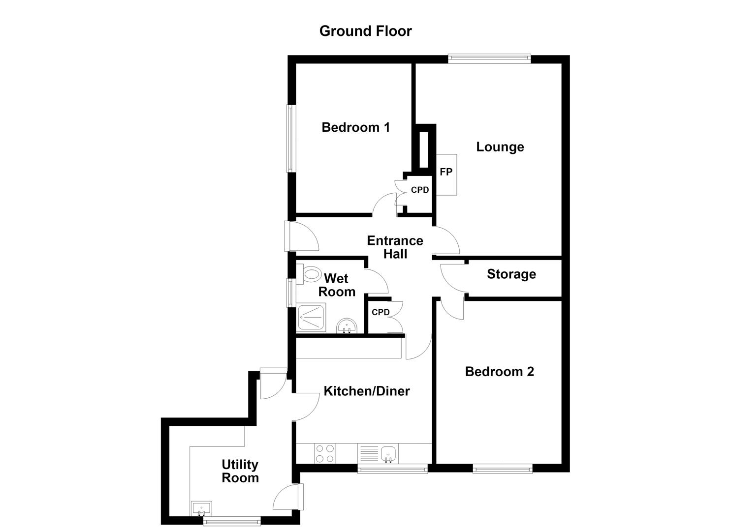 72, Southmoor Road, Pontefract floorplan