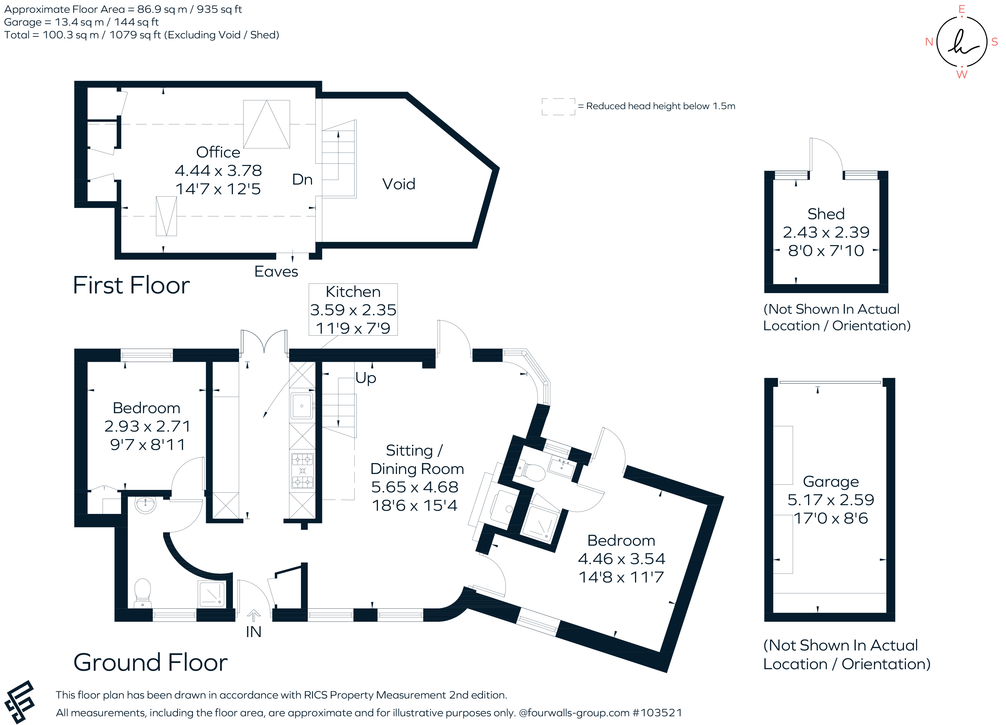 Farriers, Hill Brow Road, Liss floorplan