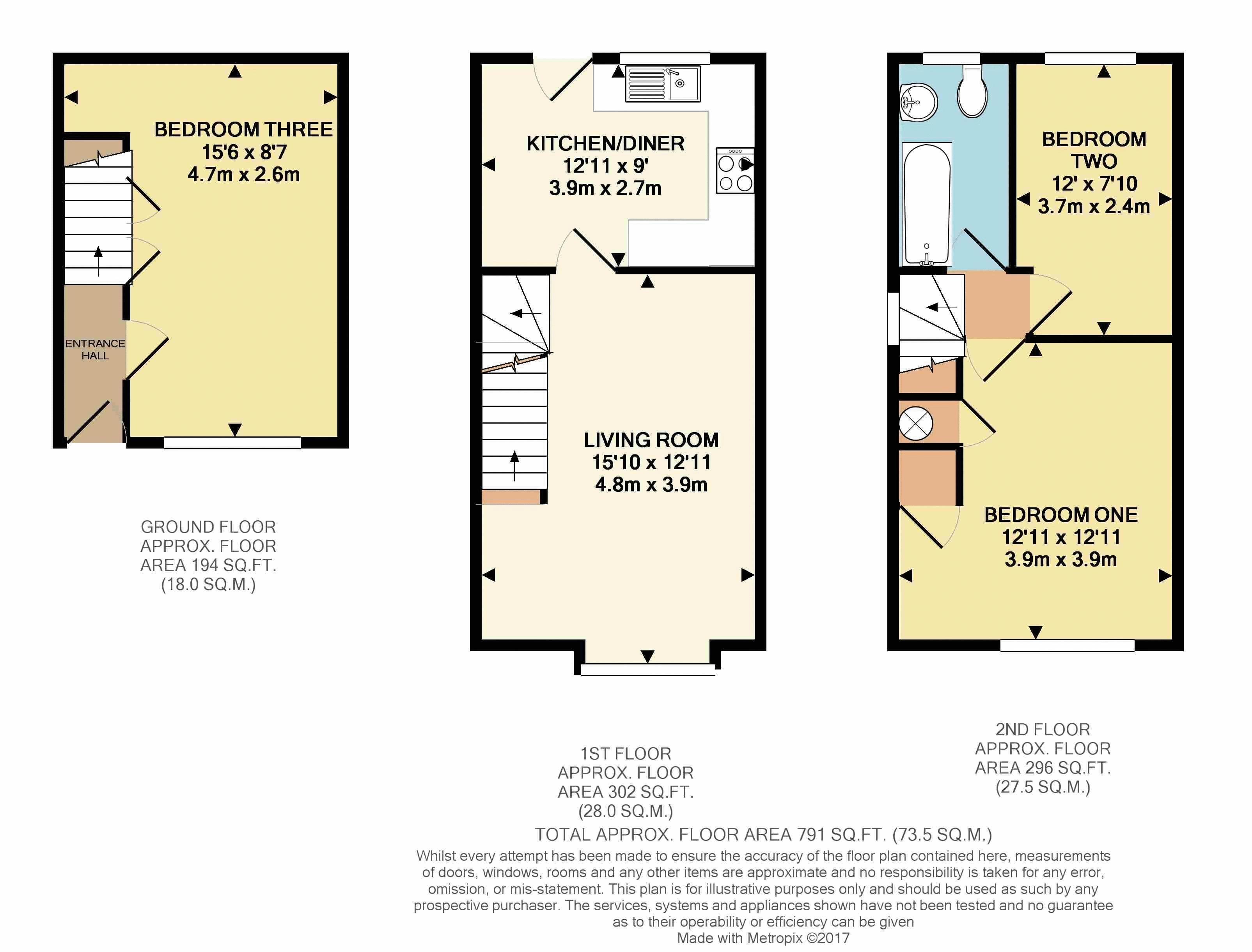 62, Fowey Avenue, Torquay floorplan