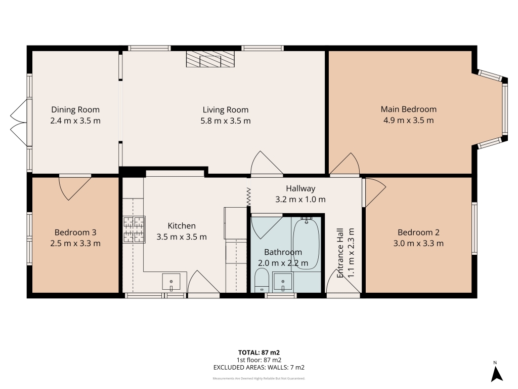 51, Welldeck road, Hartlepool floorplan