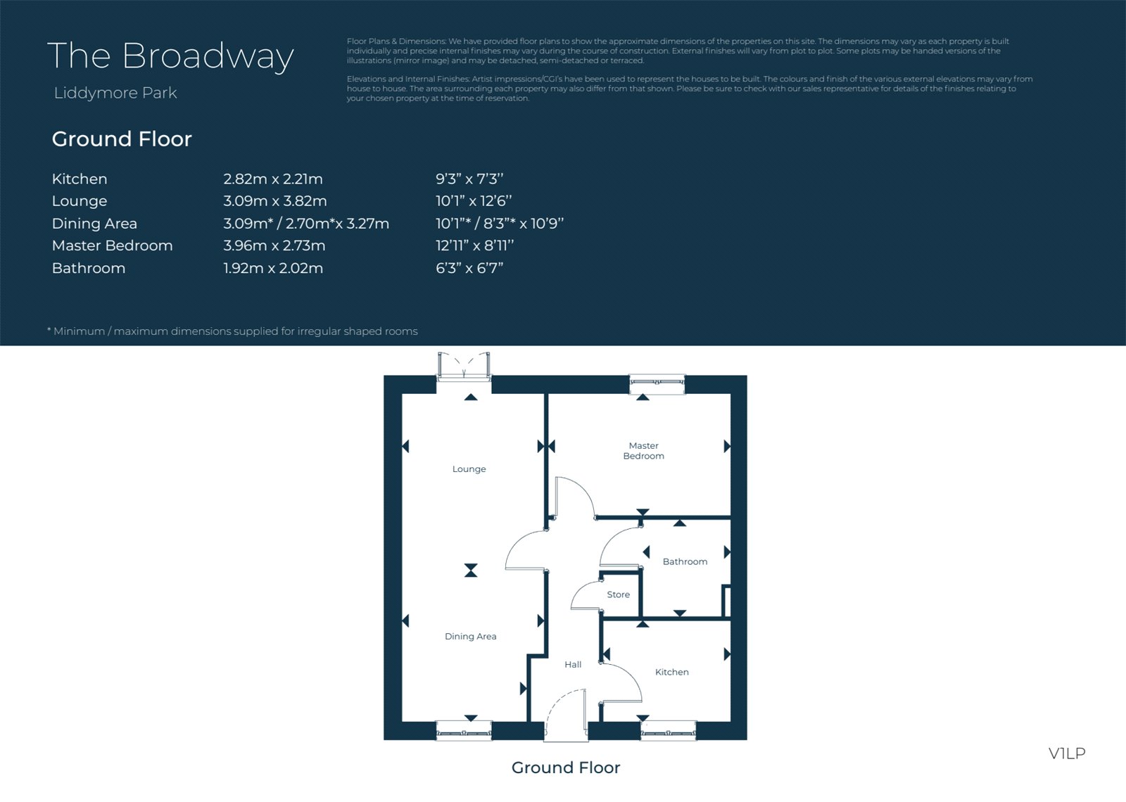 Plot 192 Liddymore Park,, Plot 192 The Broadway, Liddymore Park, Watchet floorplan