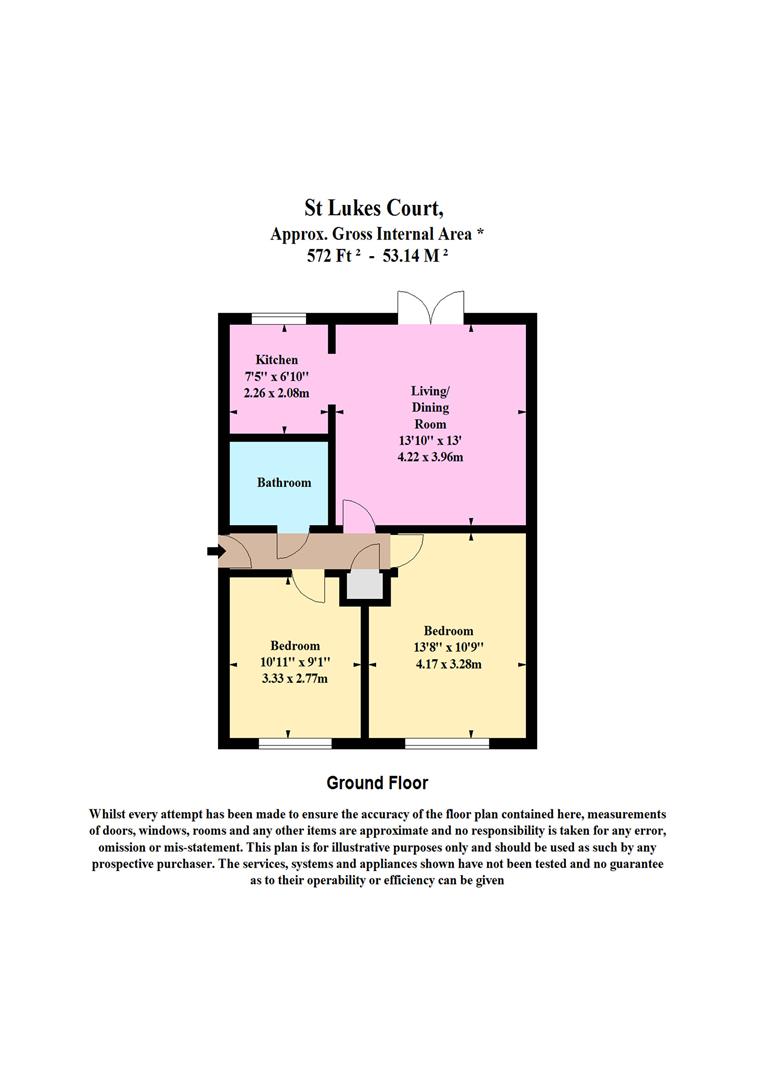 2 Bedrooms Flat to rent in St. Lukes Court, Hatfield AL10