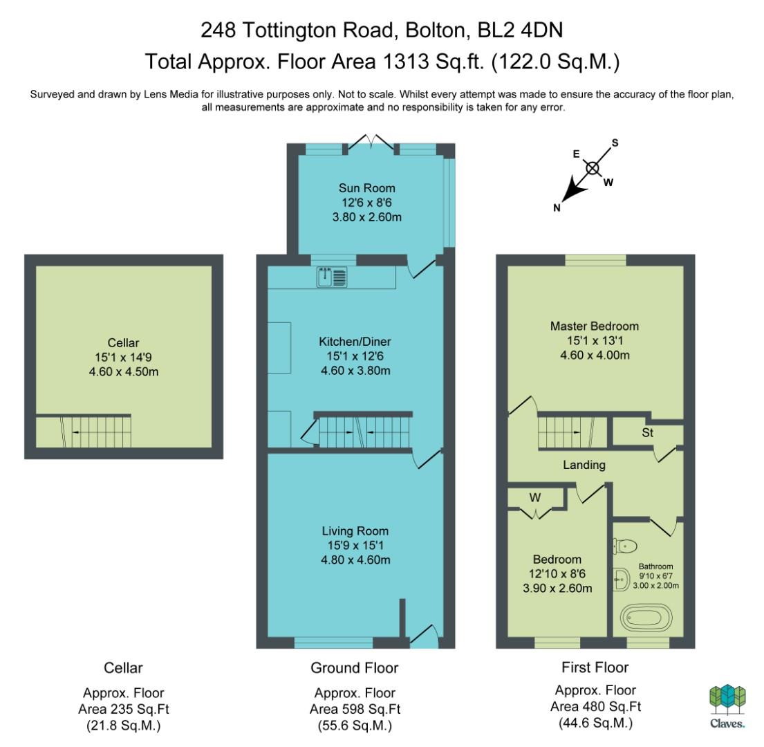 248, Tottington Road, Bolton floorplan