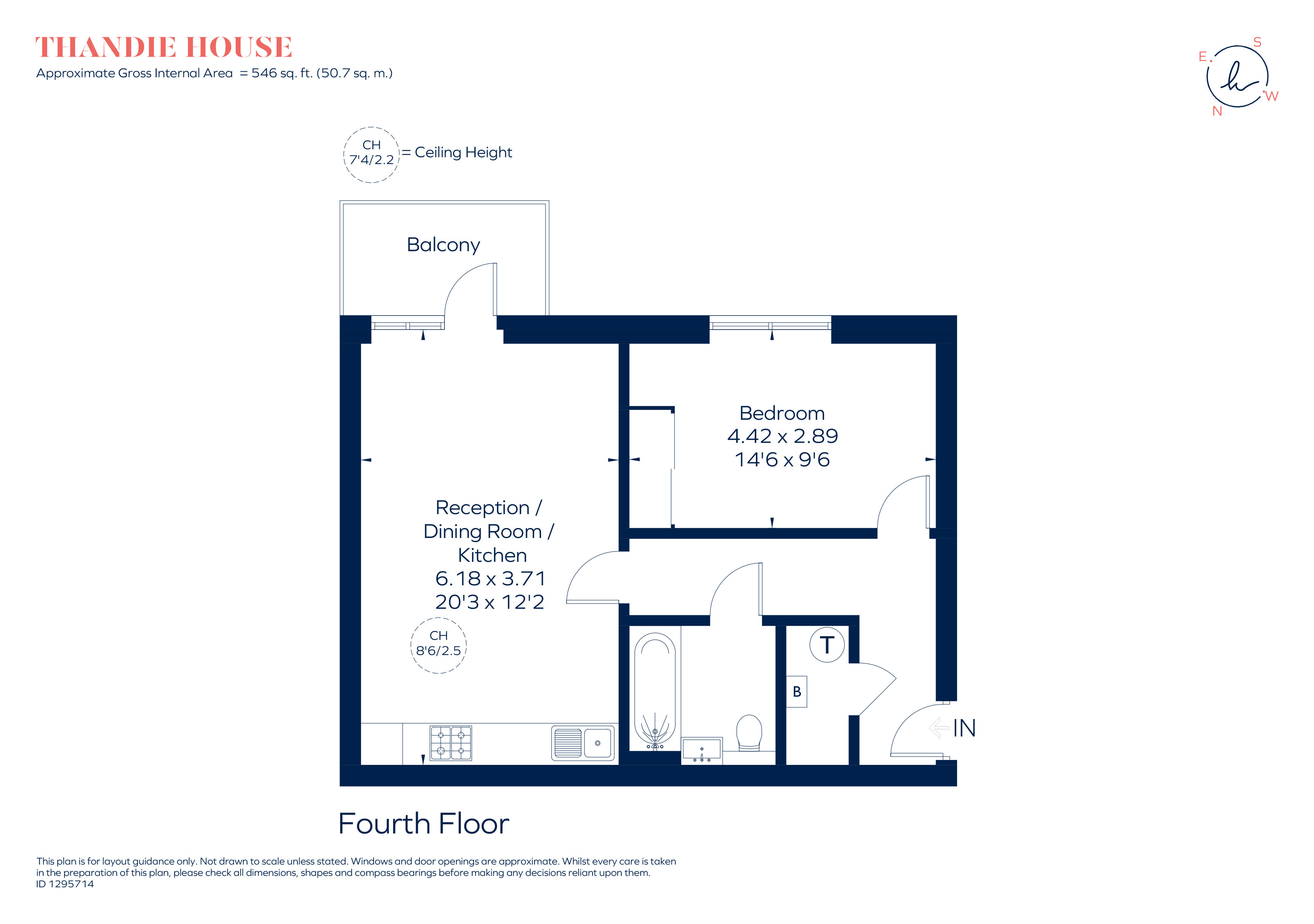 Flat 6, Thandie House, 21 Chamberlayne Road, London floorplan