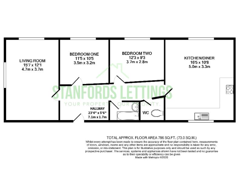 4A, Regent House, Princes Place, Brighton floorplan
