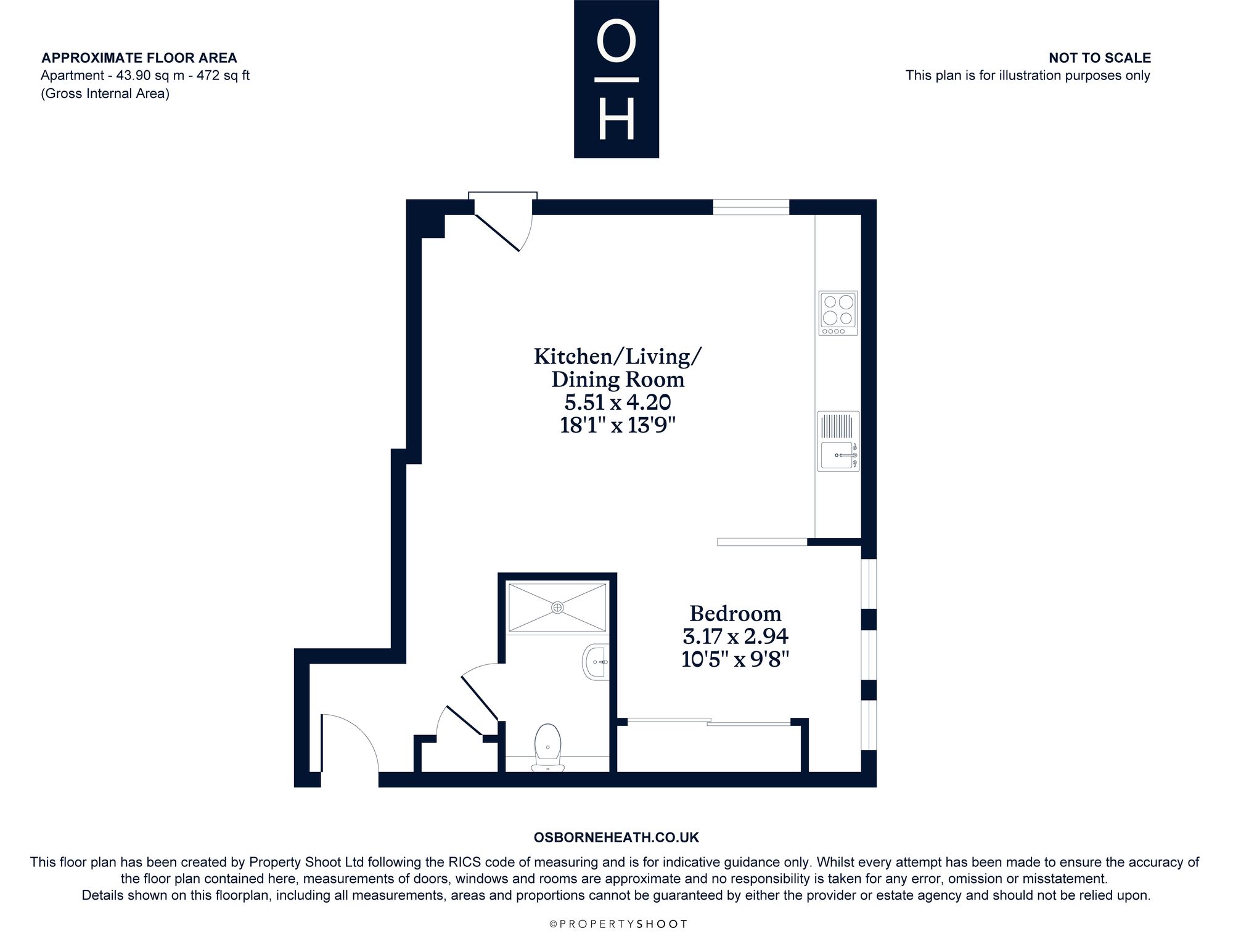 Flat 20, 15 Sheet Street, Windsor floorplan