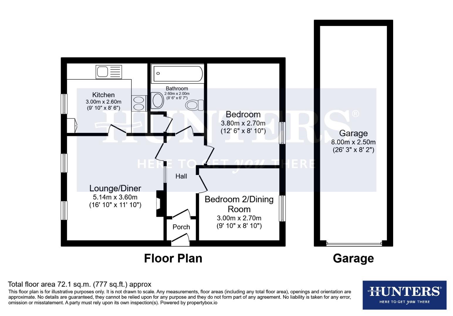Flat 2, Duchy Court, Otley Road, Harrogate floorplan
