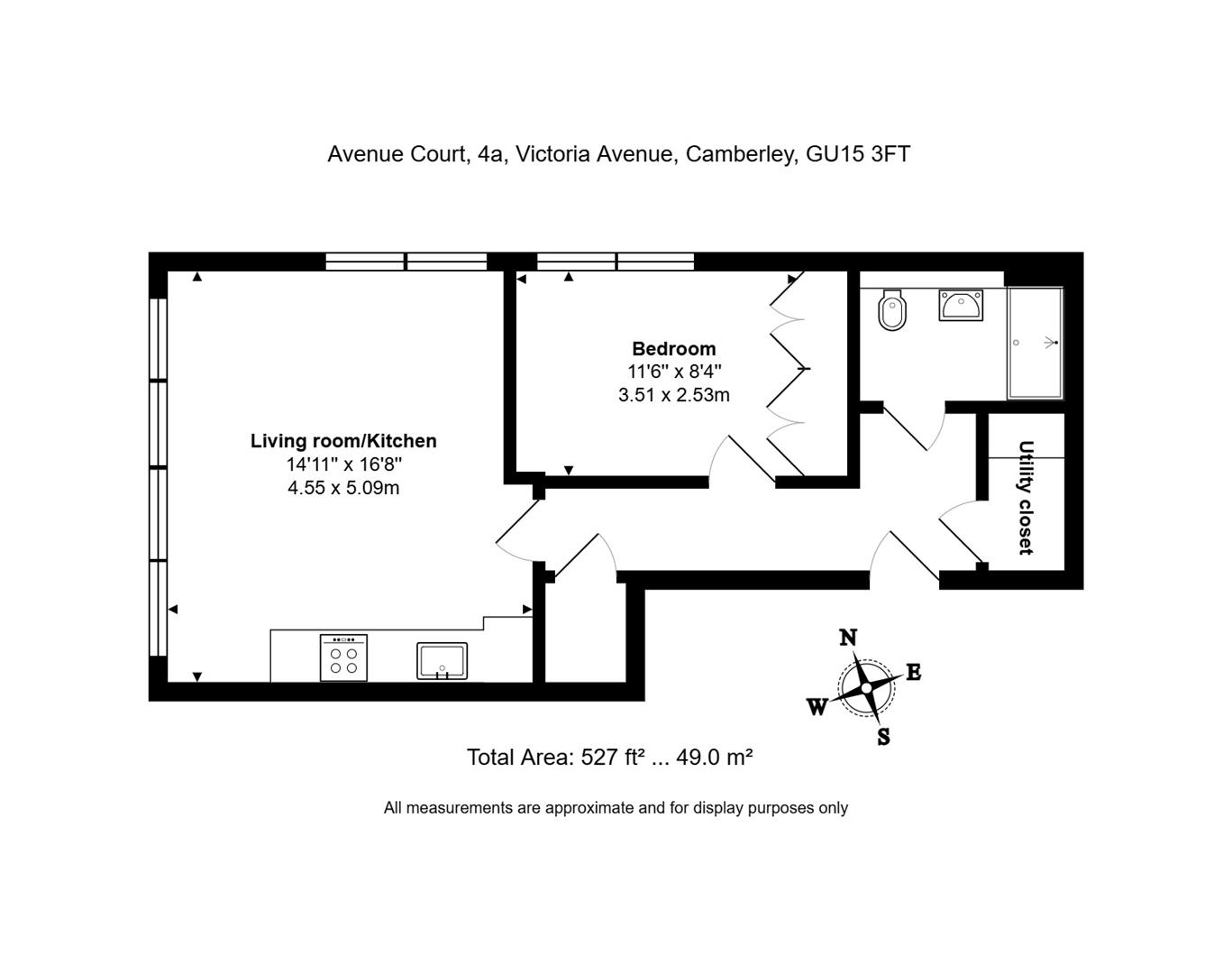 Flat 2, Avenue Court 4A, Victoria Avenue, Camberley floorplan