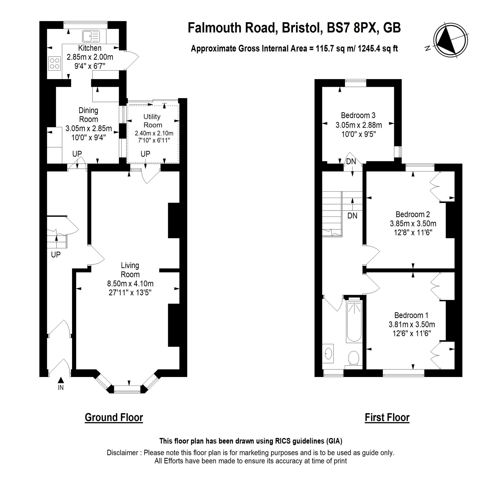 43 Falmouth Road, Bristol floorplan