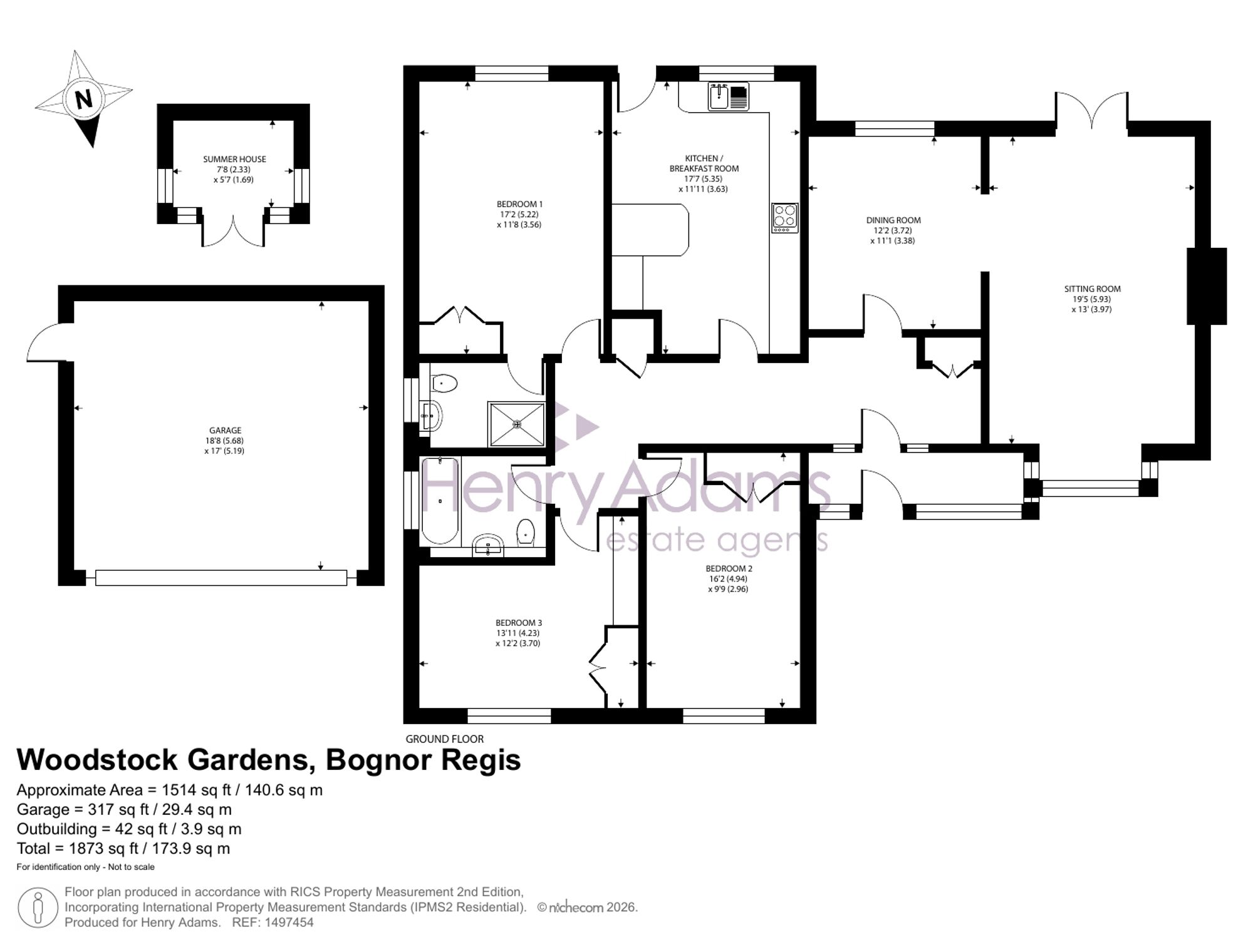 2 Woodstock Gardens, Bognor Regis floorplan
