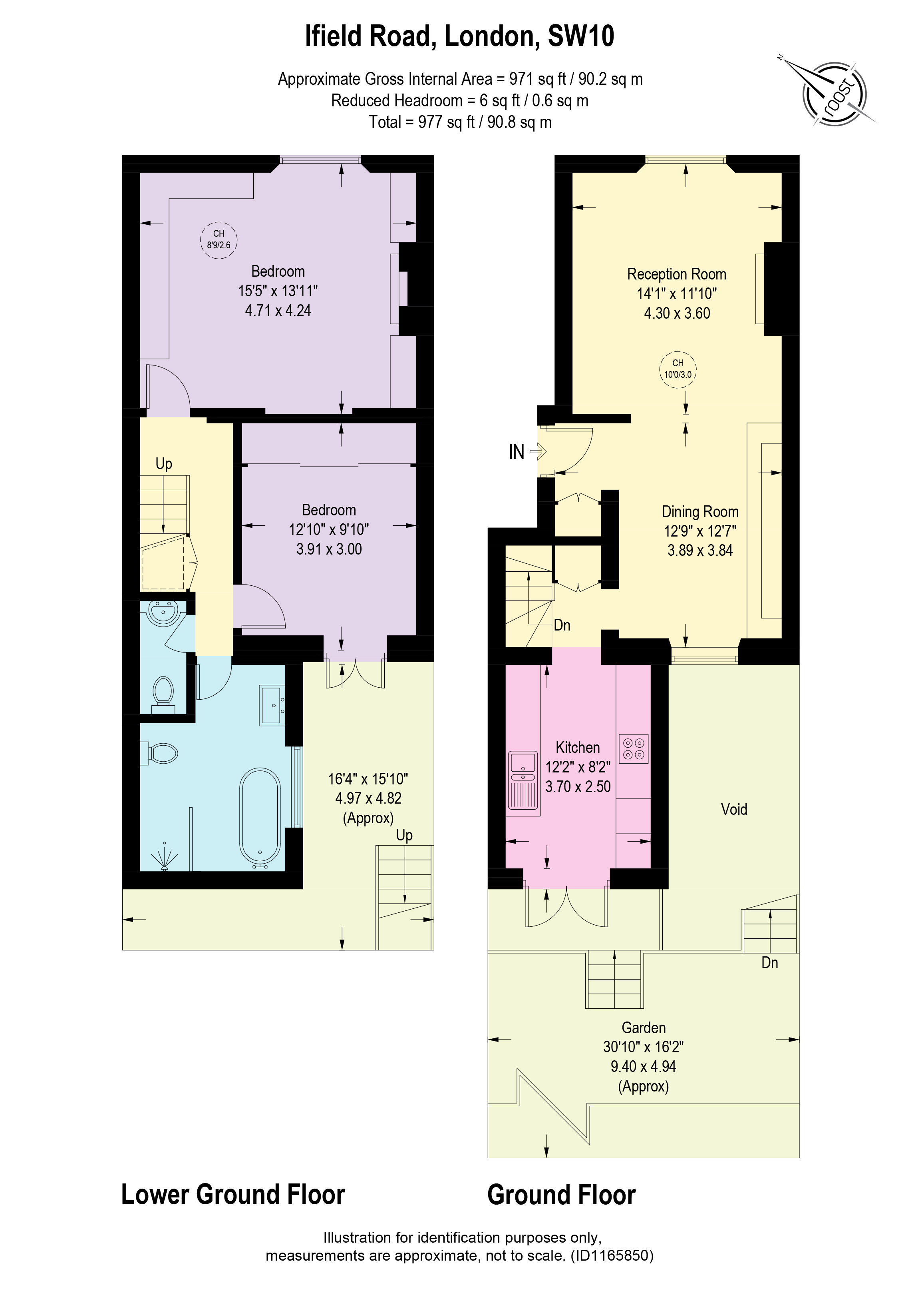 140, Ifield Road, London floorplan