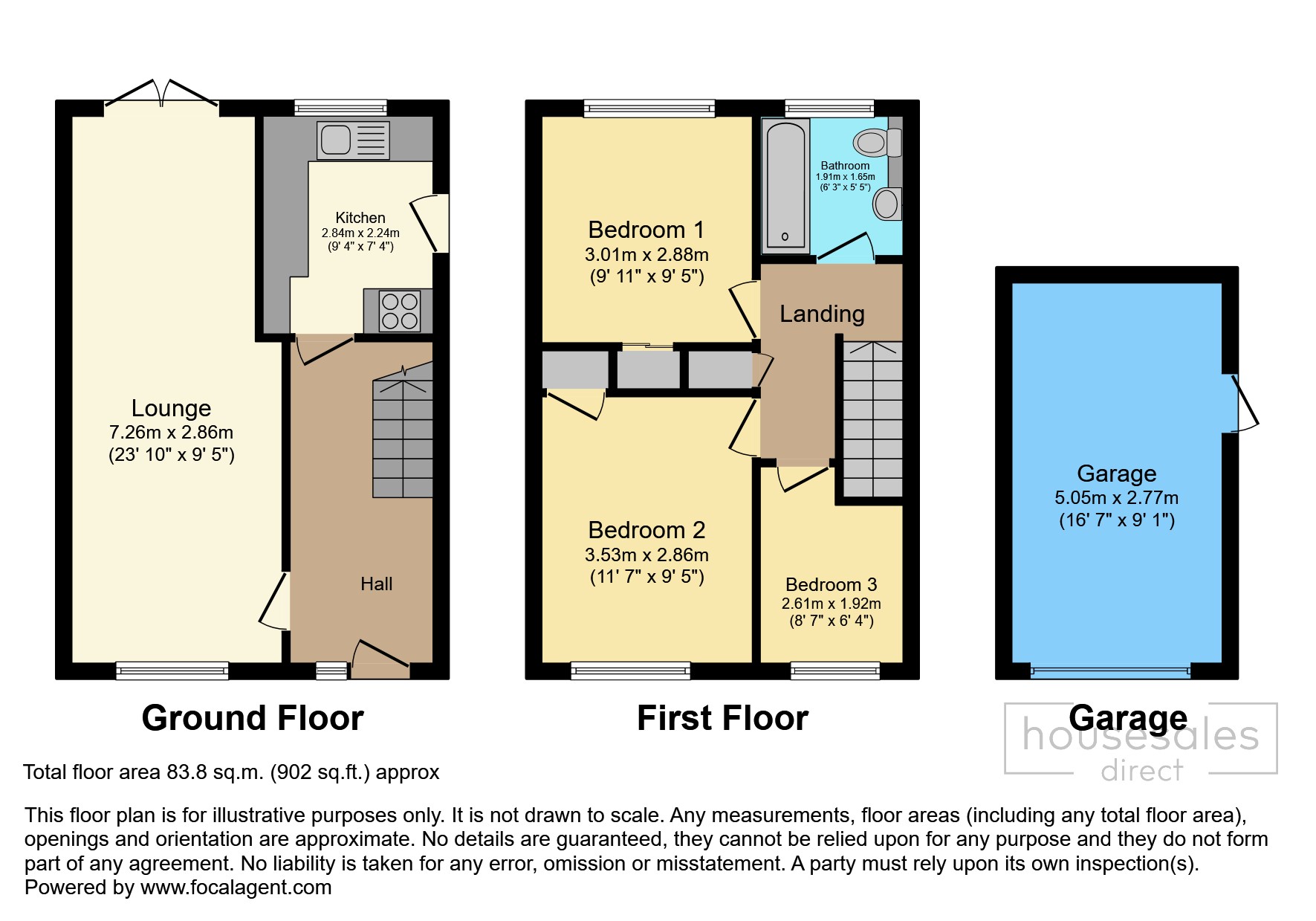 93, Church Path, Deal floorplan