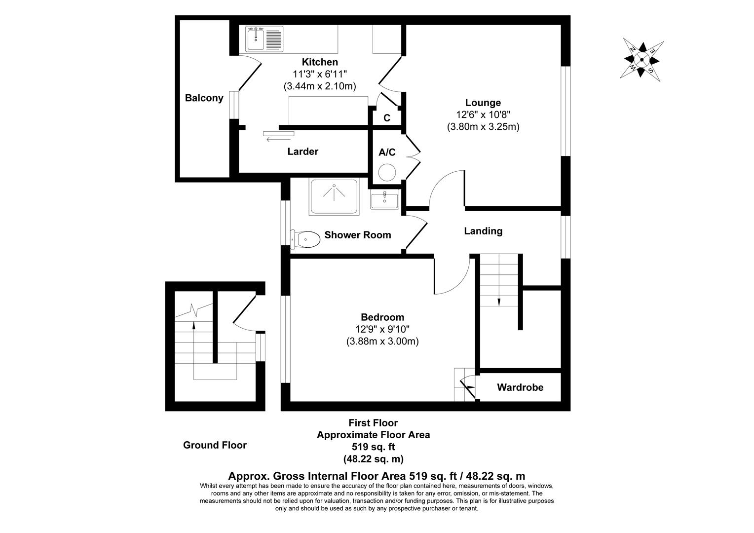 First Floor Flat | Tavistock floorplan