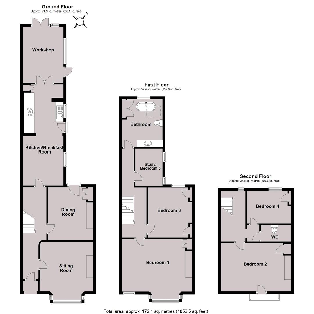 5 Bedrooms Terraced house for sale in Cromwell Road, Whitstable CT5