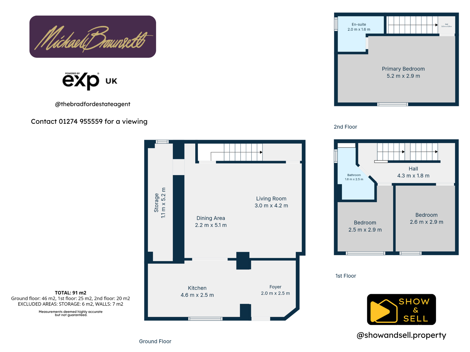 2, Broomfield Place, Bradford floorplan