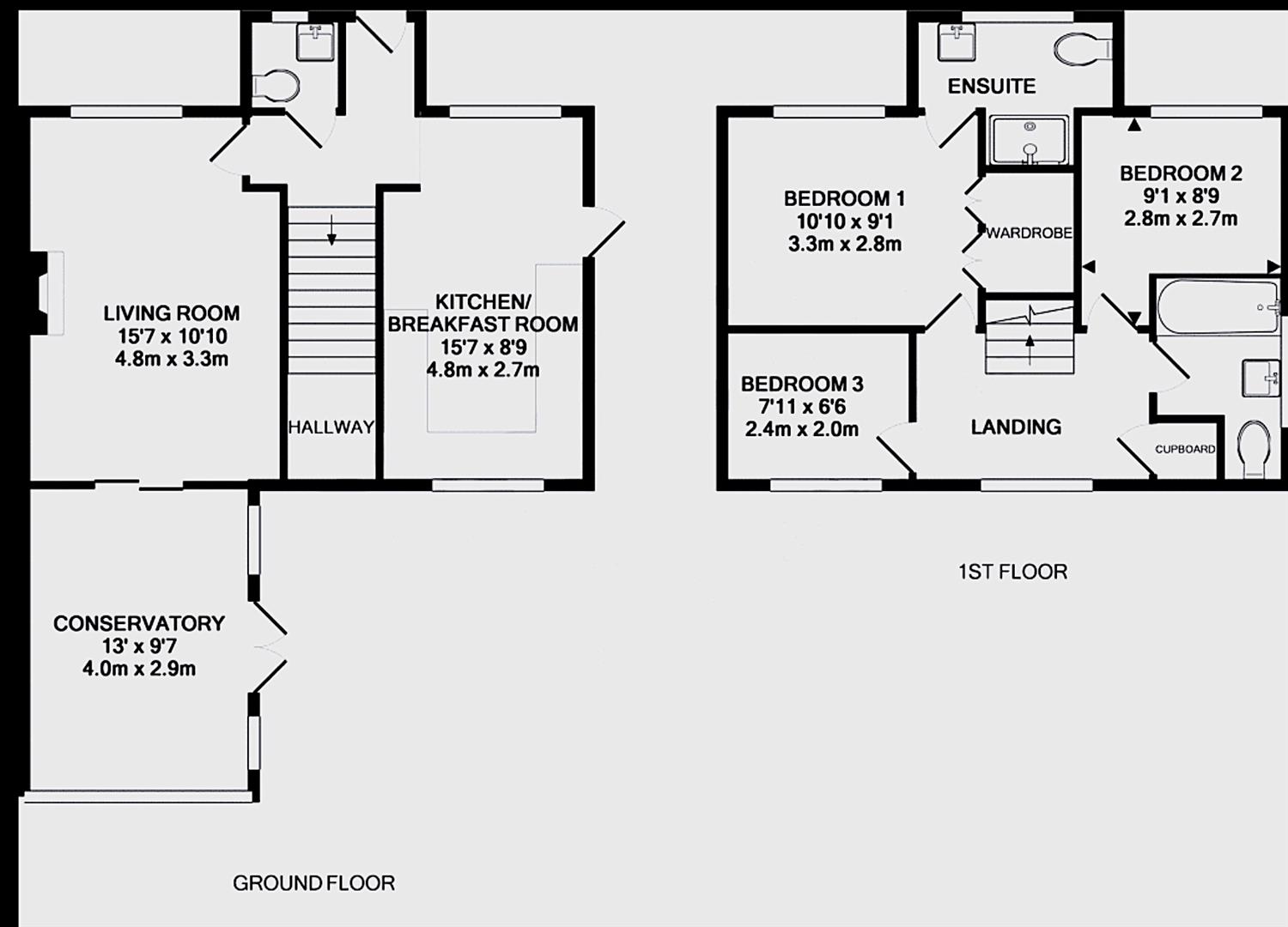 33, Daphne Close, Braintree floorplan