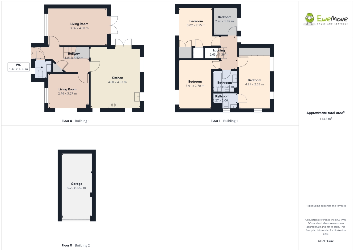 53, The Links, Hyde floorplan