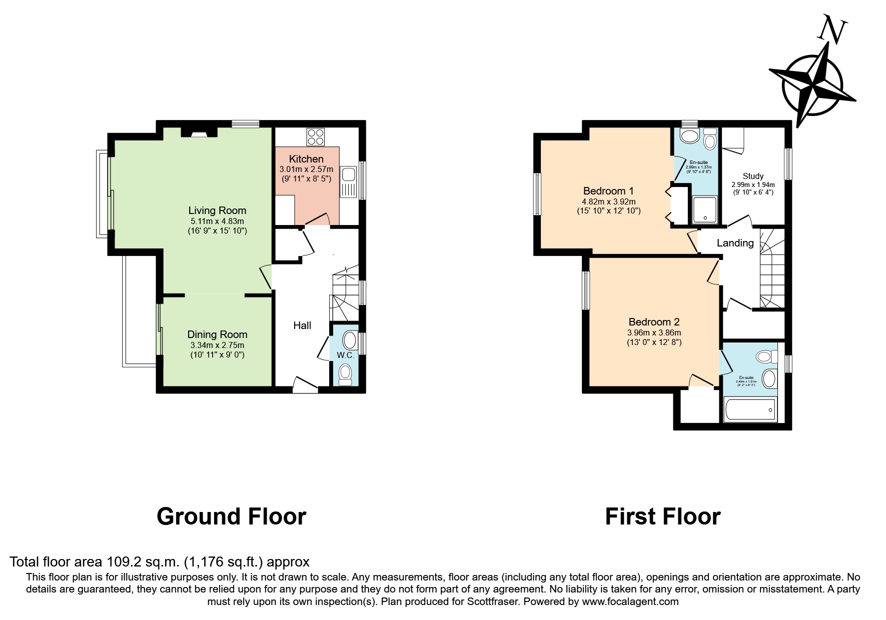 14, Dorchester Close, Oxford floorplan