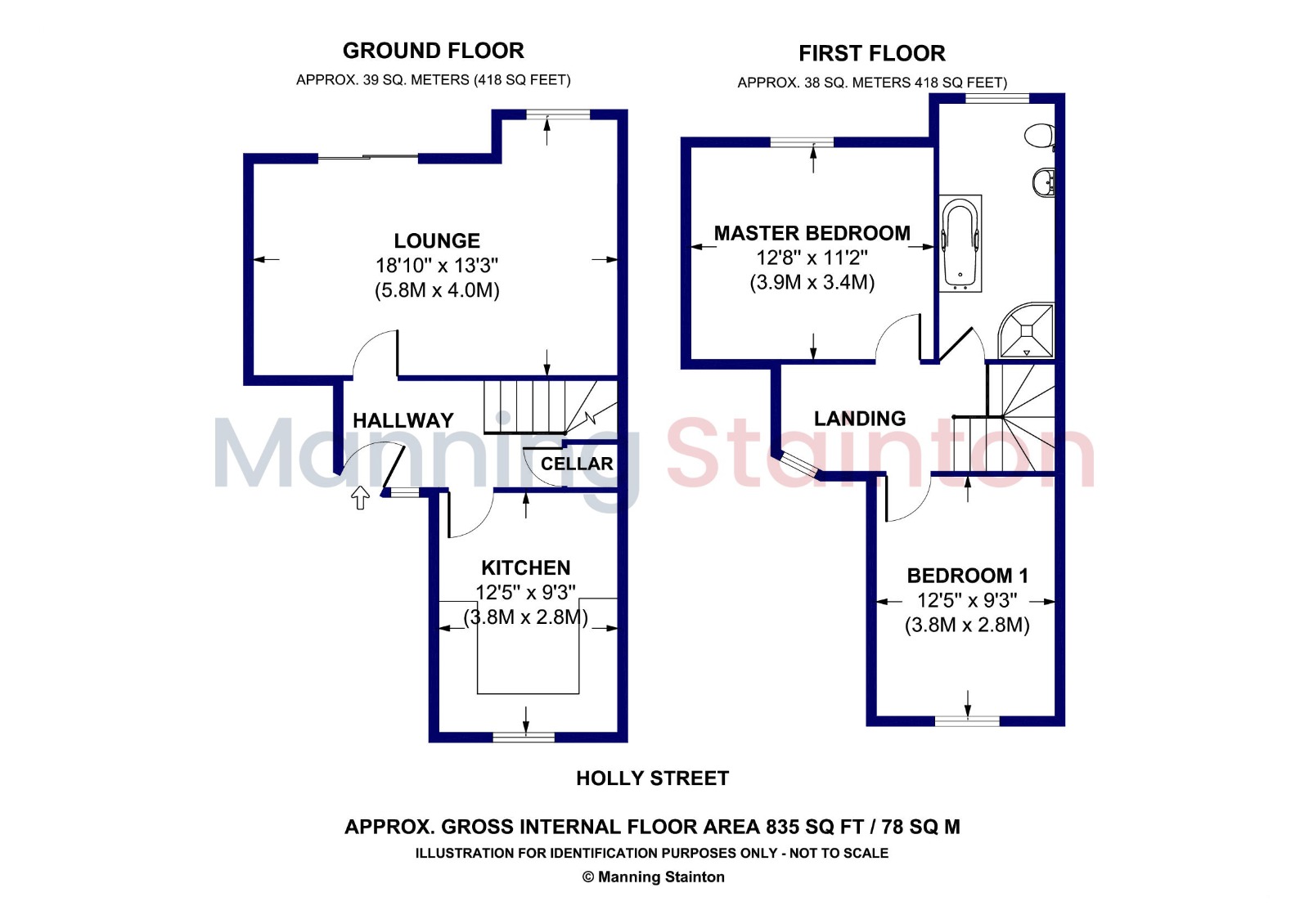 1, Holly Street, Wakefield floorplan