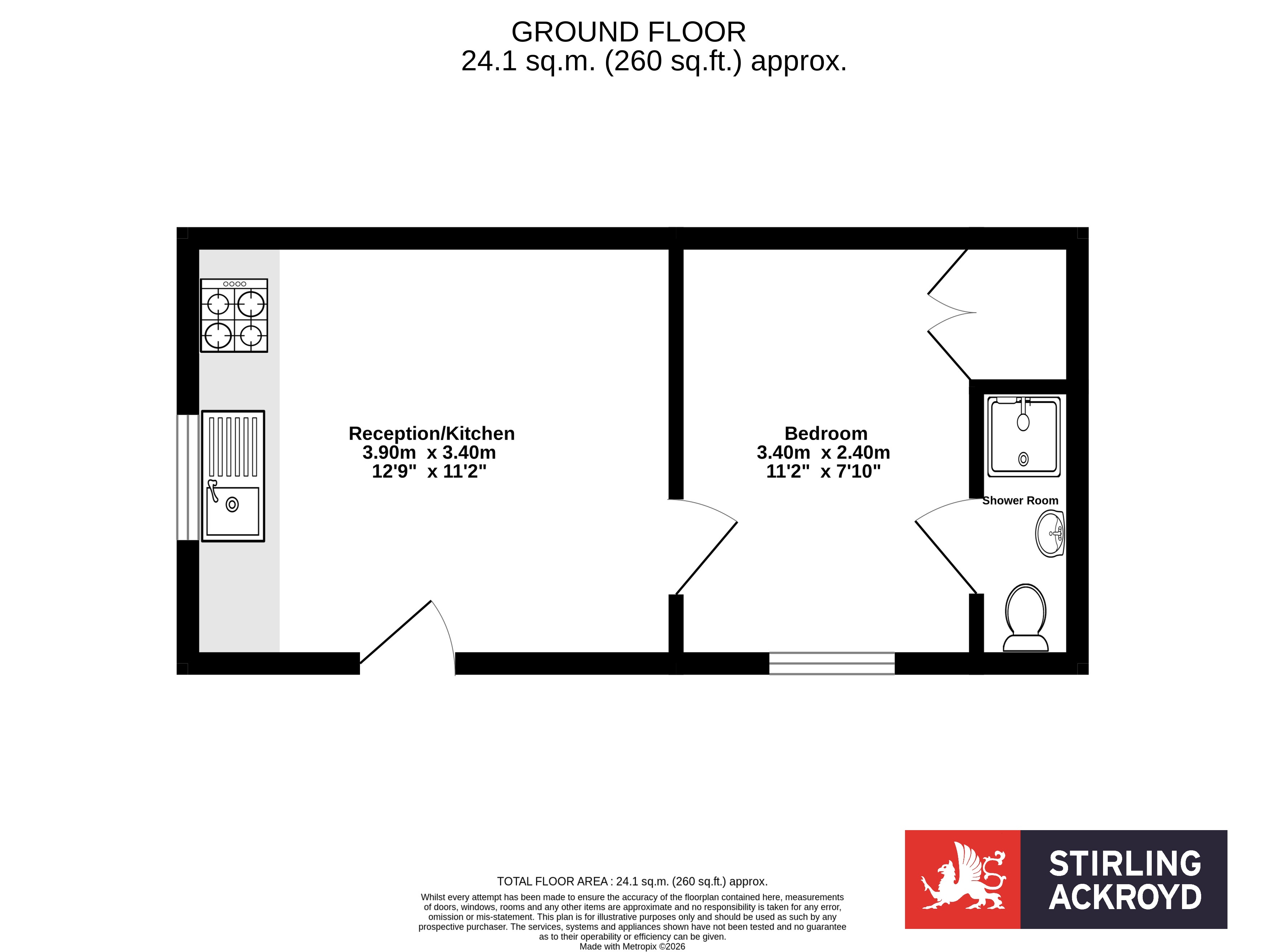 Flat 2, 14, Springfield Road, Surrey floorplan