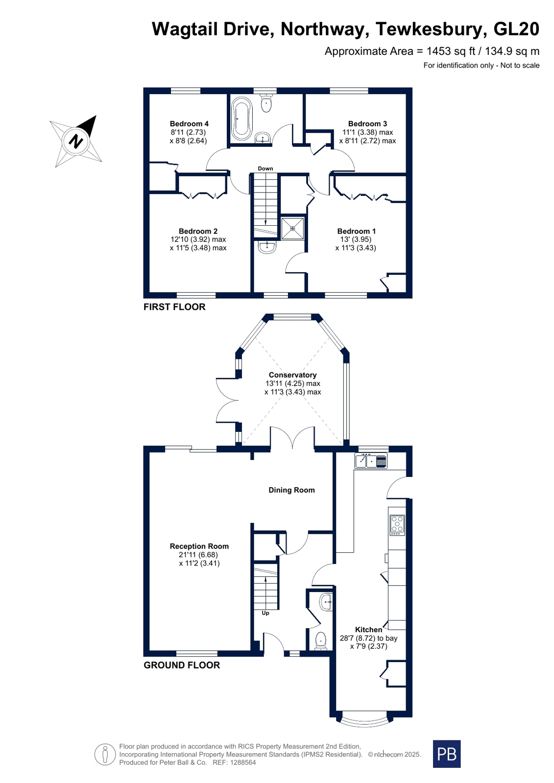 1, Wagtail Drive, Tewkesbury floorplan