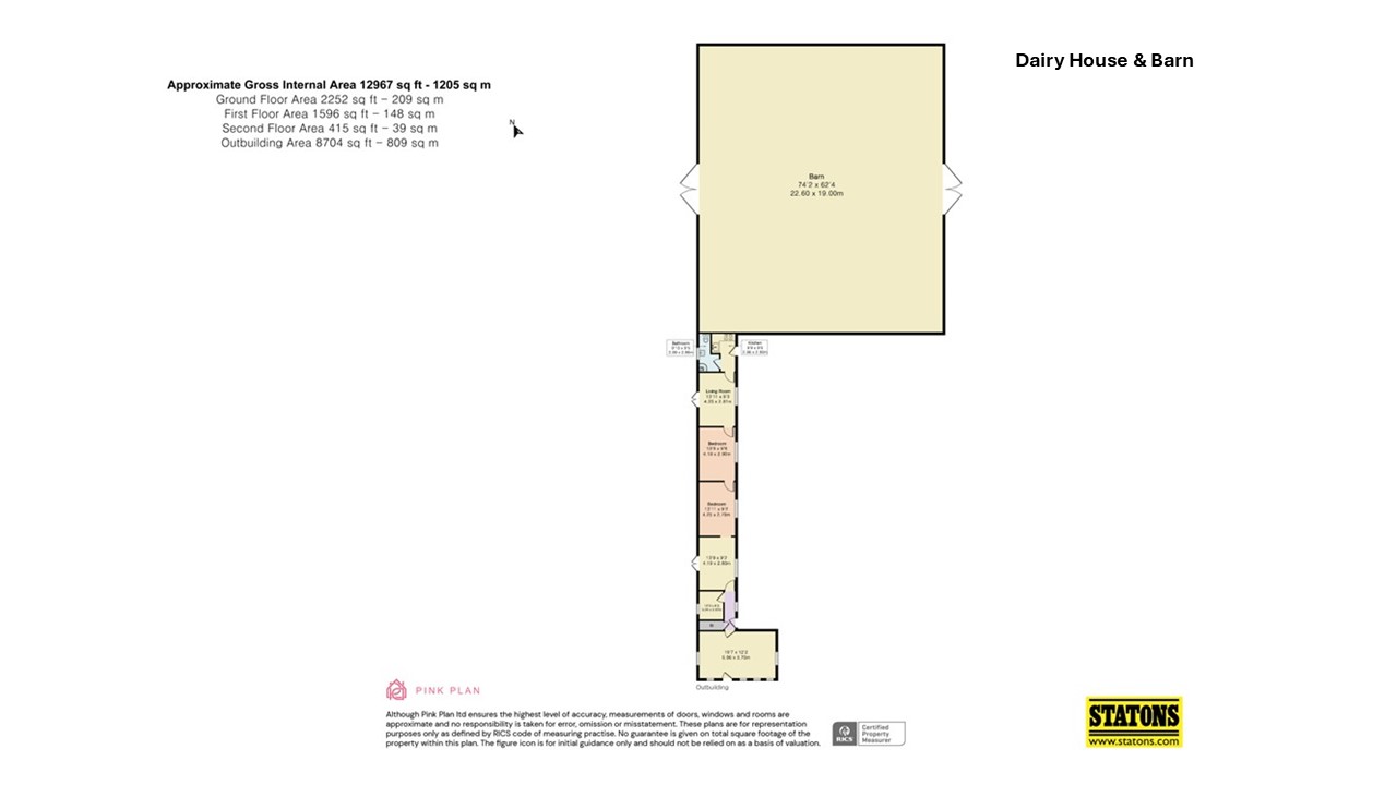 Bentley Heath Farm,, Bentley Heath, Barnet floorplan