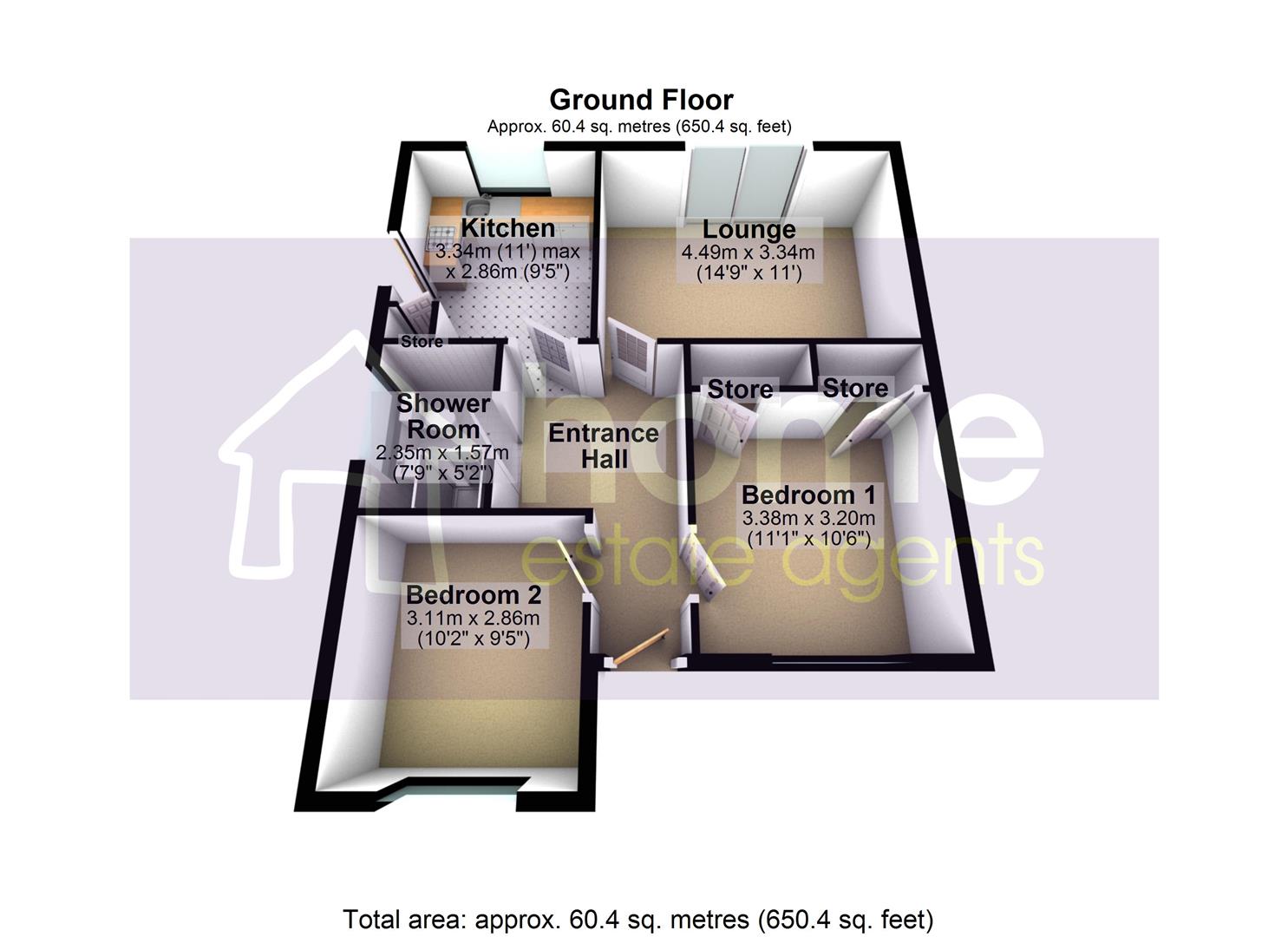 18, Beverley Close, Ashton-Under-Lyne floorplan