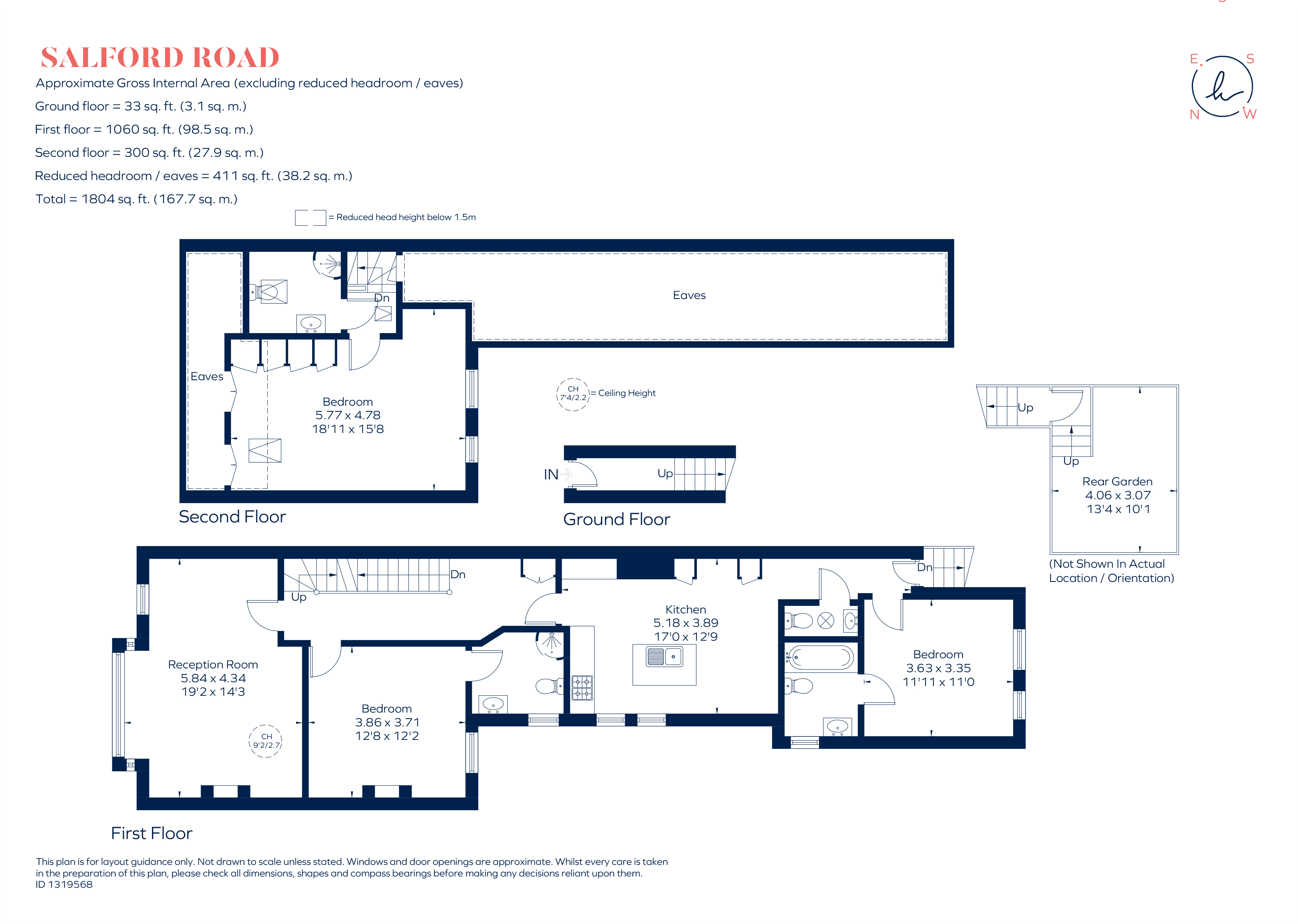 44, Salford Road, London floorplan