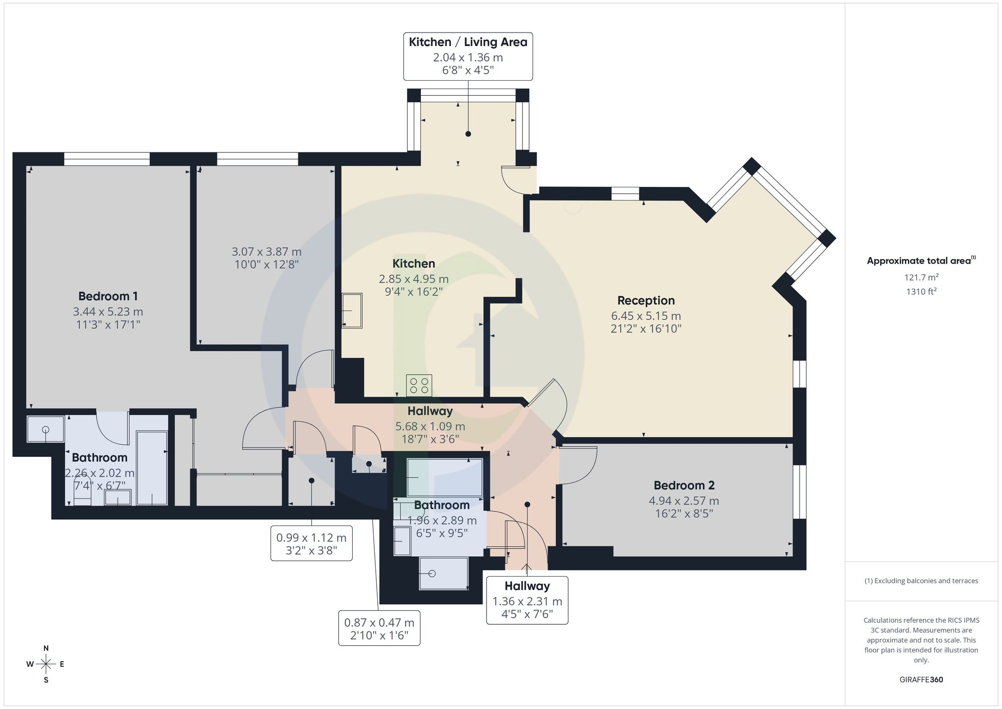 Flat 6, Midwinter Court, Harrow floorplan