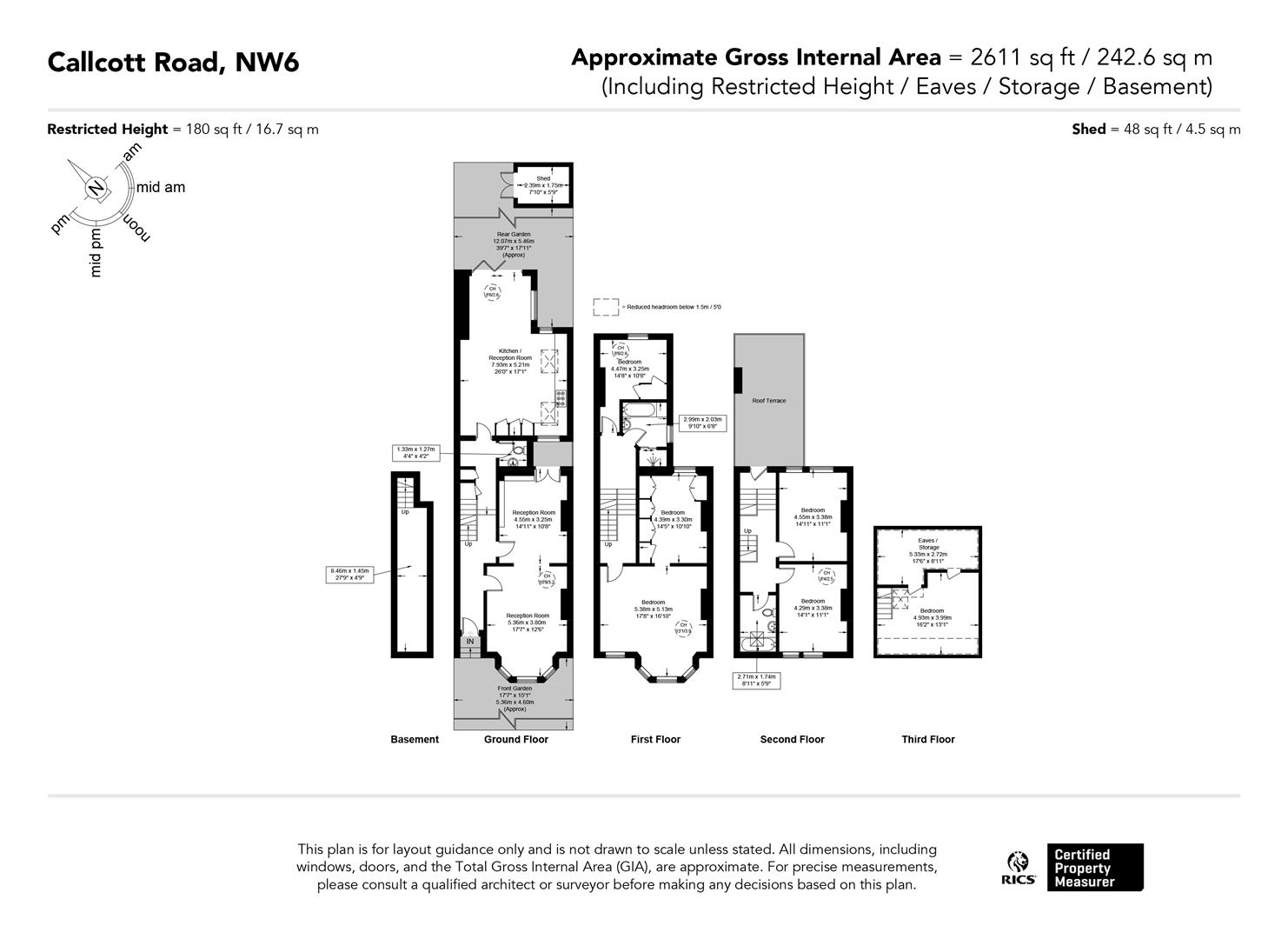 32, Callcott Road, London floorplan