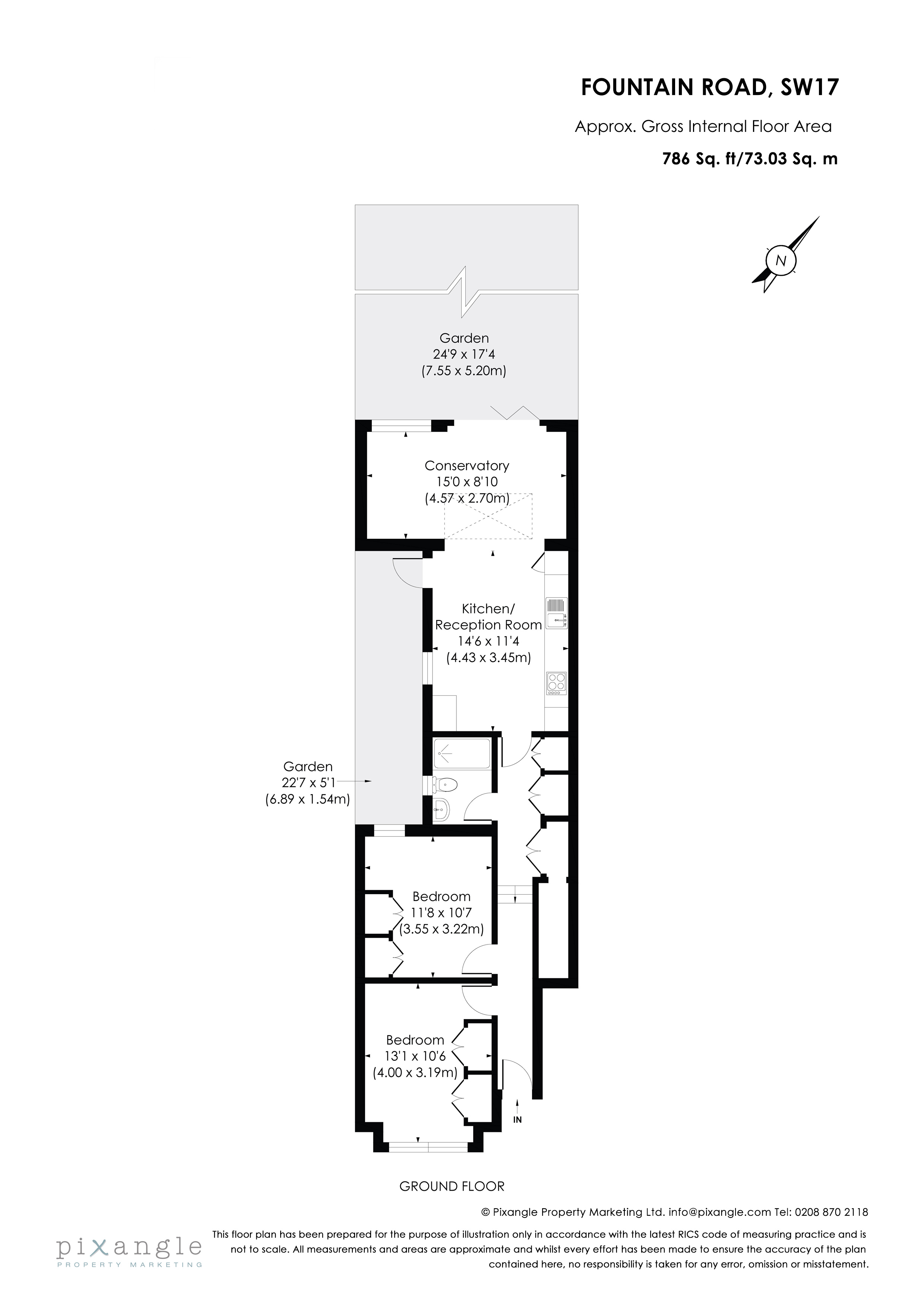 36A, Fountain Road, London floorplan