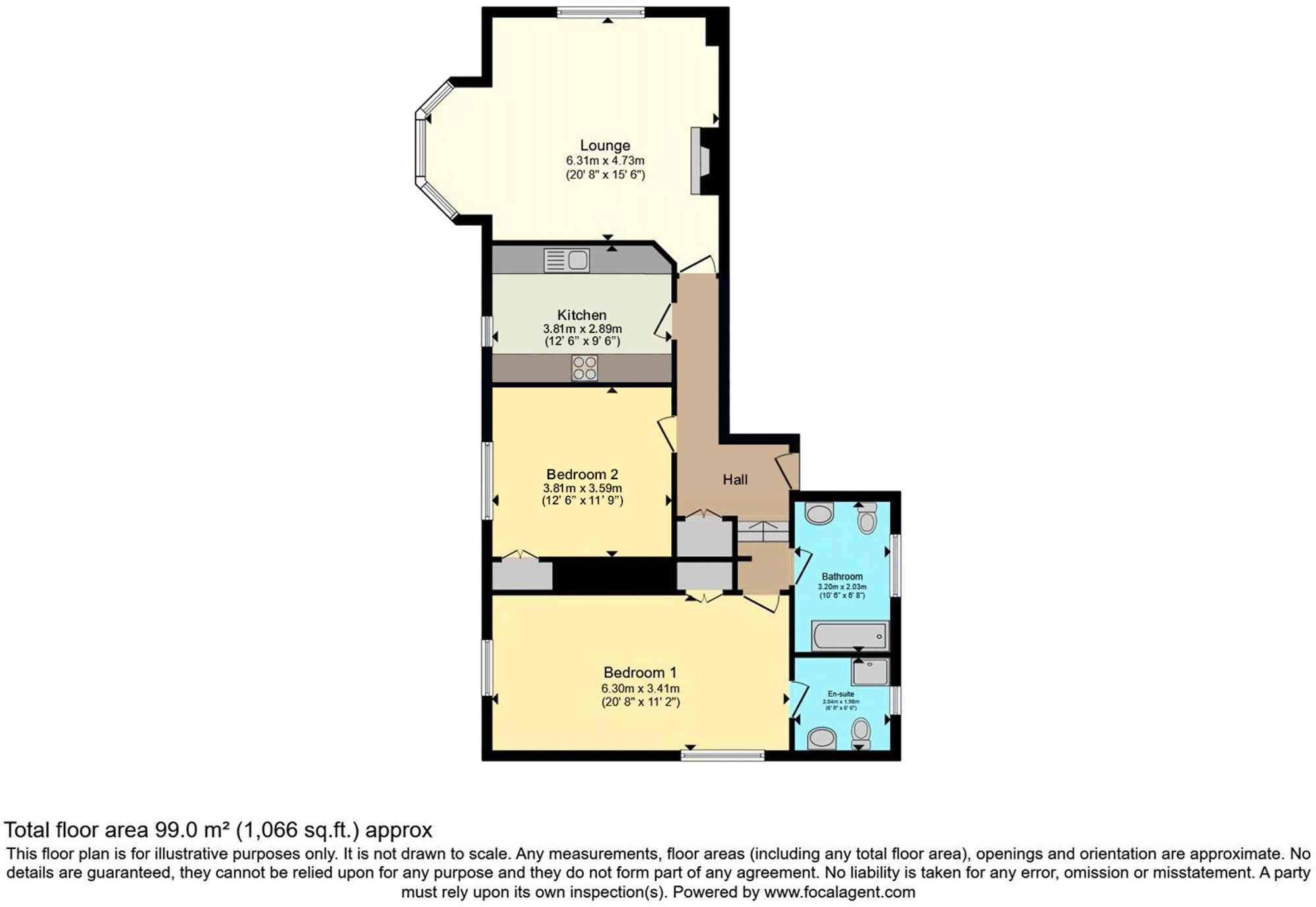 Apt 3, The Rectory Cyril Road, Truro floorplan